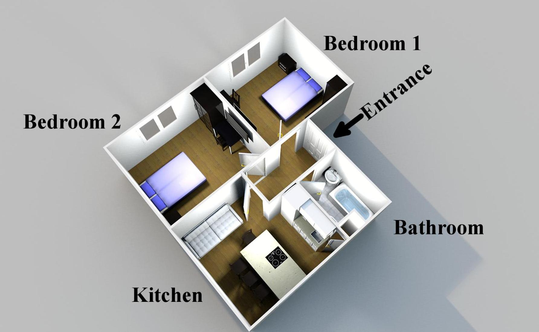 Apartment mit 2 Schlafzimmern - Photo 6