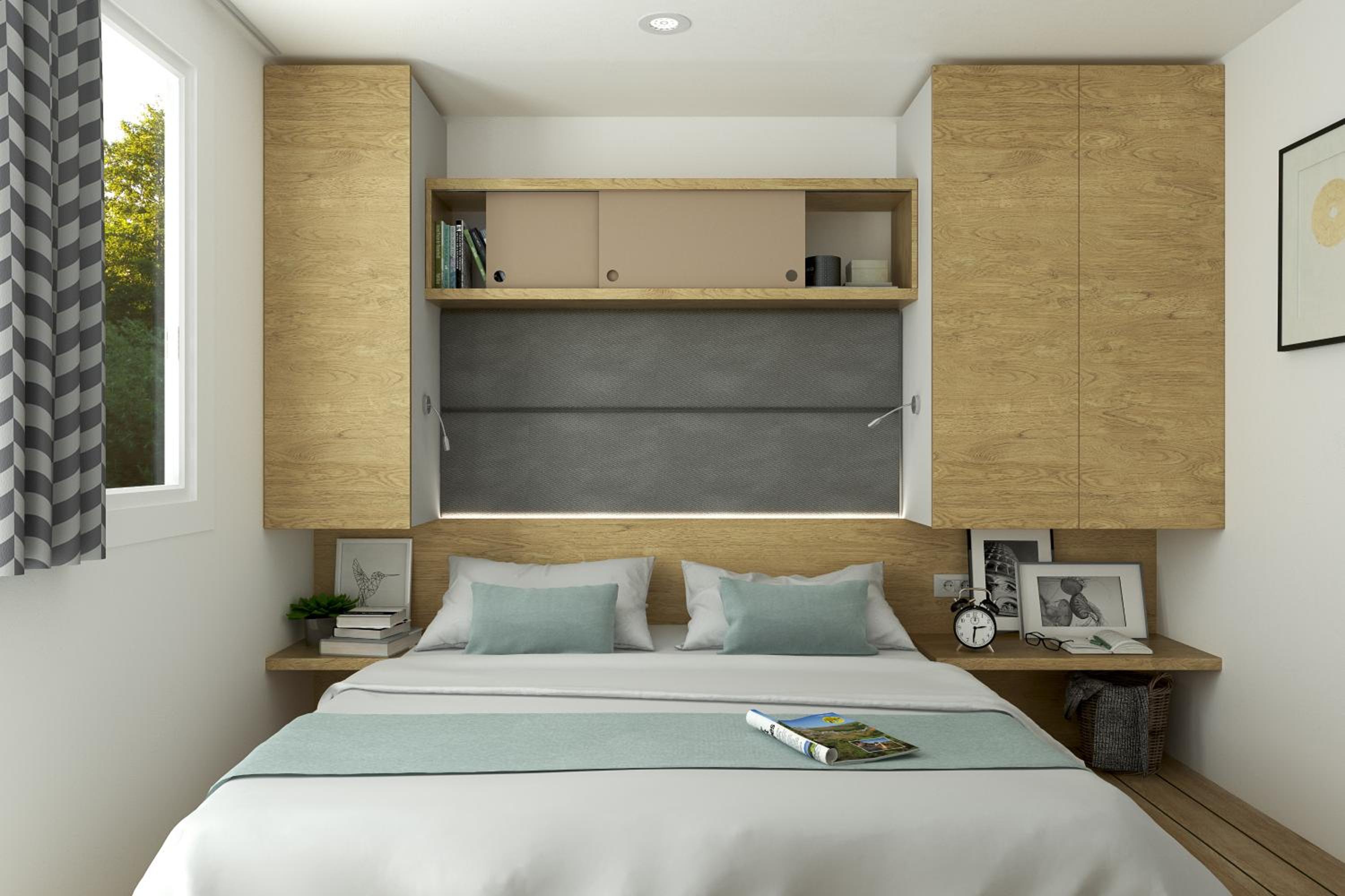 Premium Beach Two-Bedroom Mobile Home with Terrace and Sea View