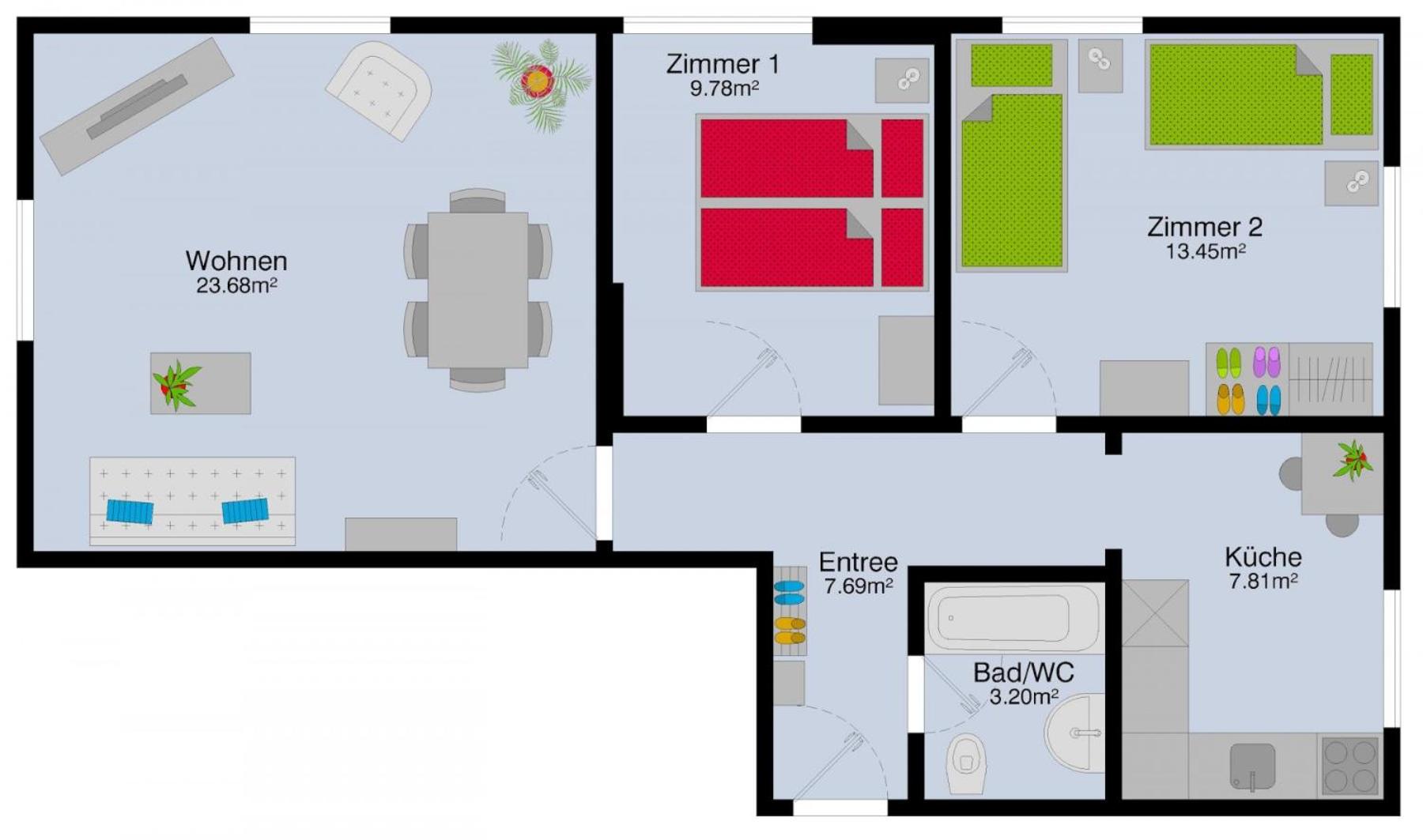 Two-Bedroom Apartment - Photo 3