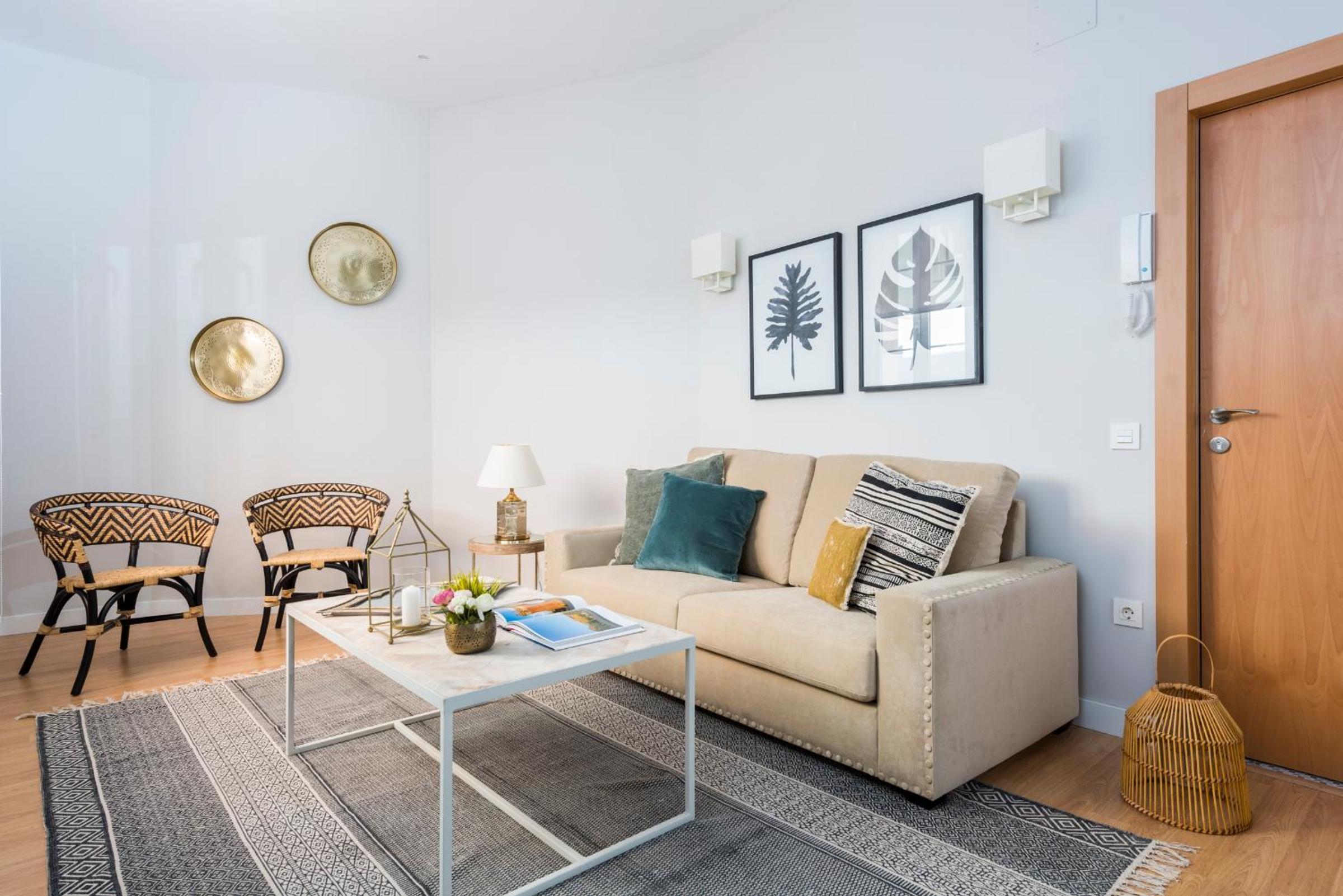 Apartamento dúplex de dos habitaciones con terraza.
