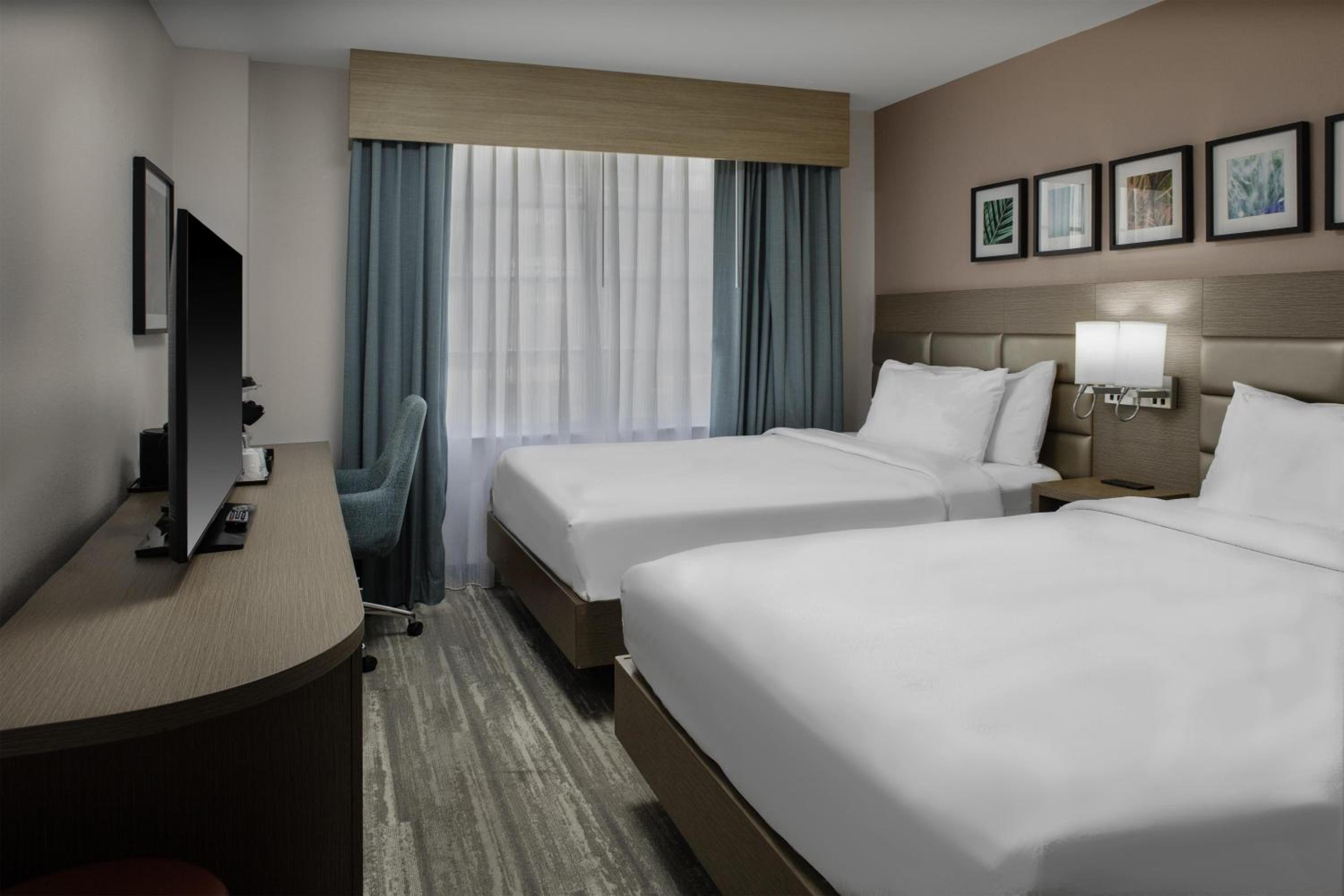 Queen Room with Two Queen Beds and Partial Ocean View