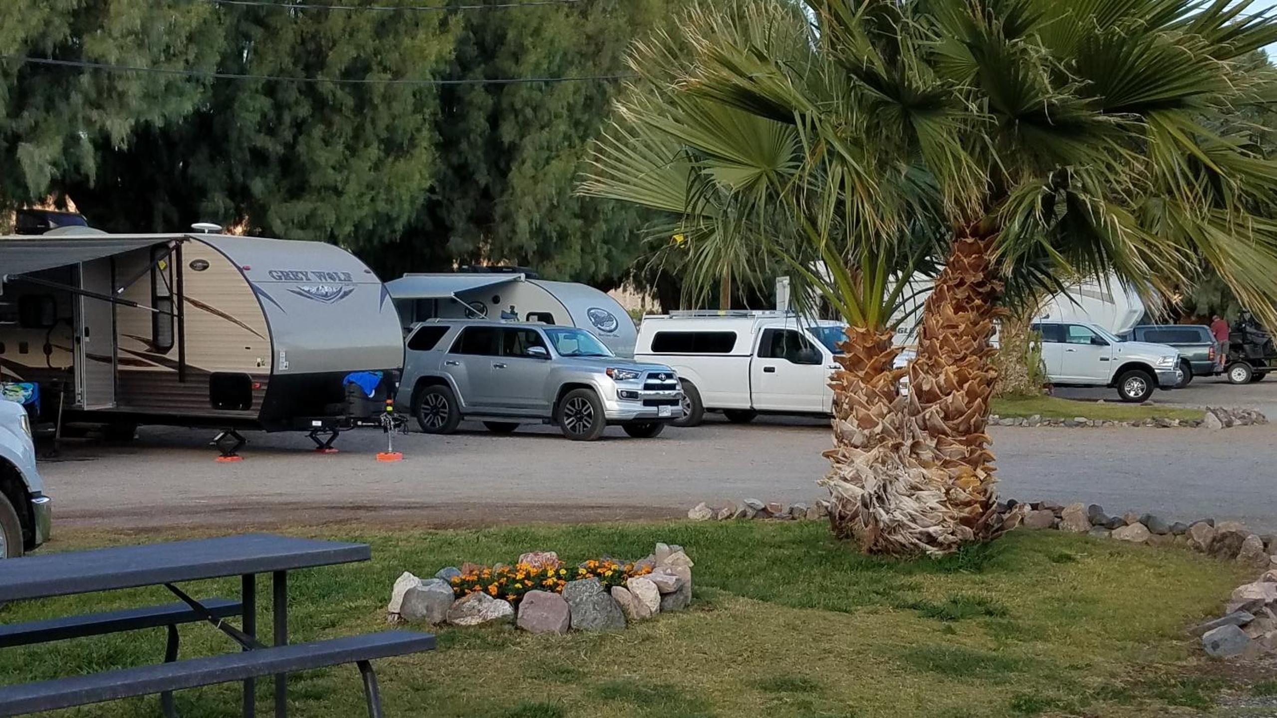 RV Campground, Pull-Through, 30/50 amp, up to 60' (No RV or Bed Included) photo 3