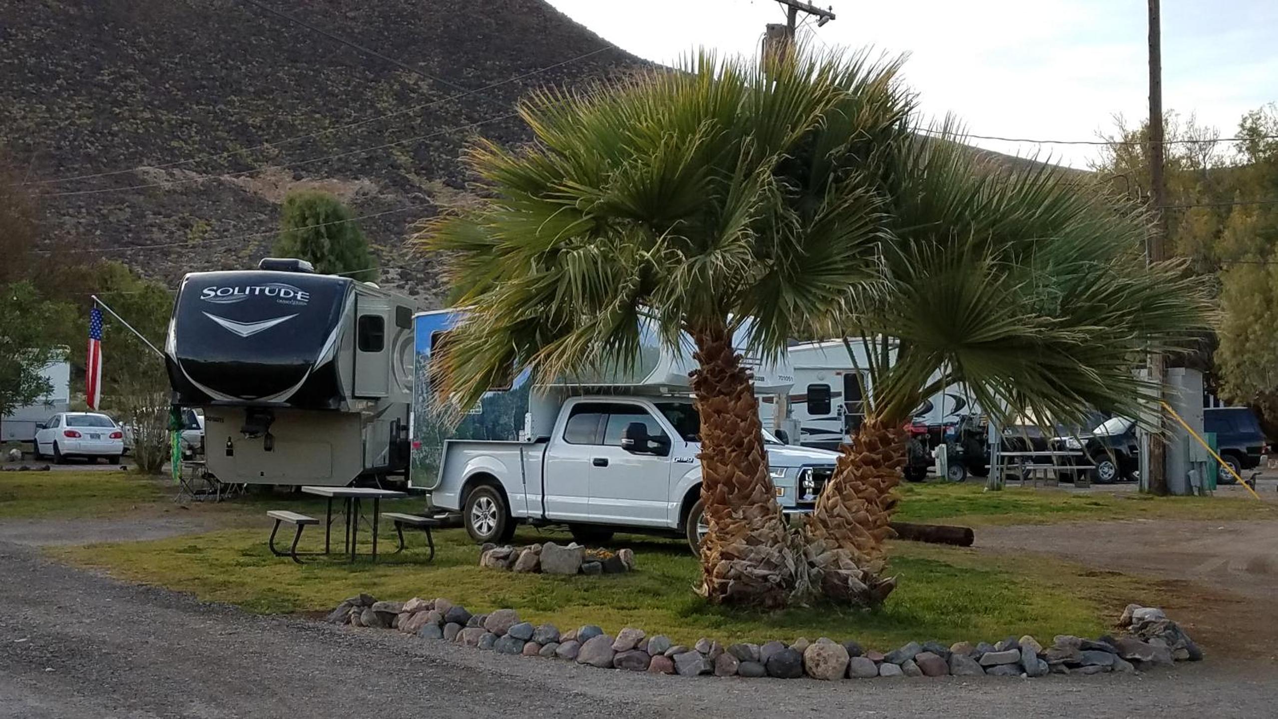 RV Campground, Pull-Through, 30/50 amp, up to 60' (No RV or Bed Included) photo 1