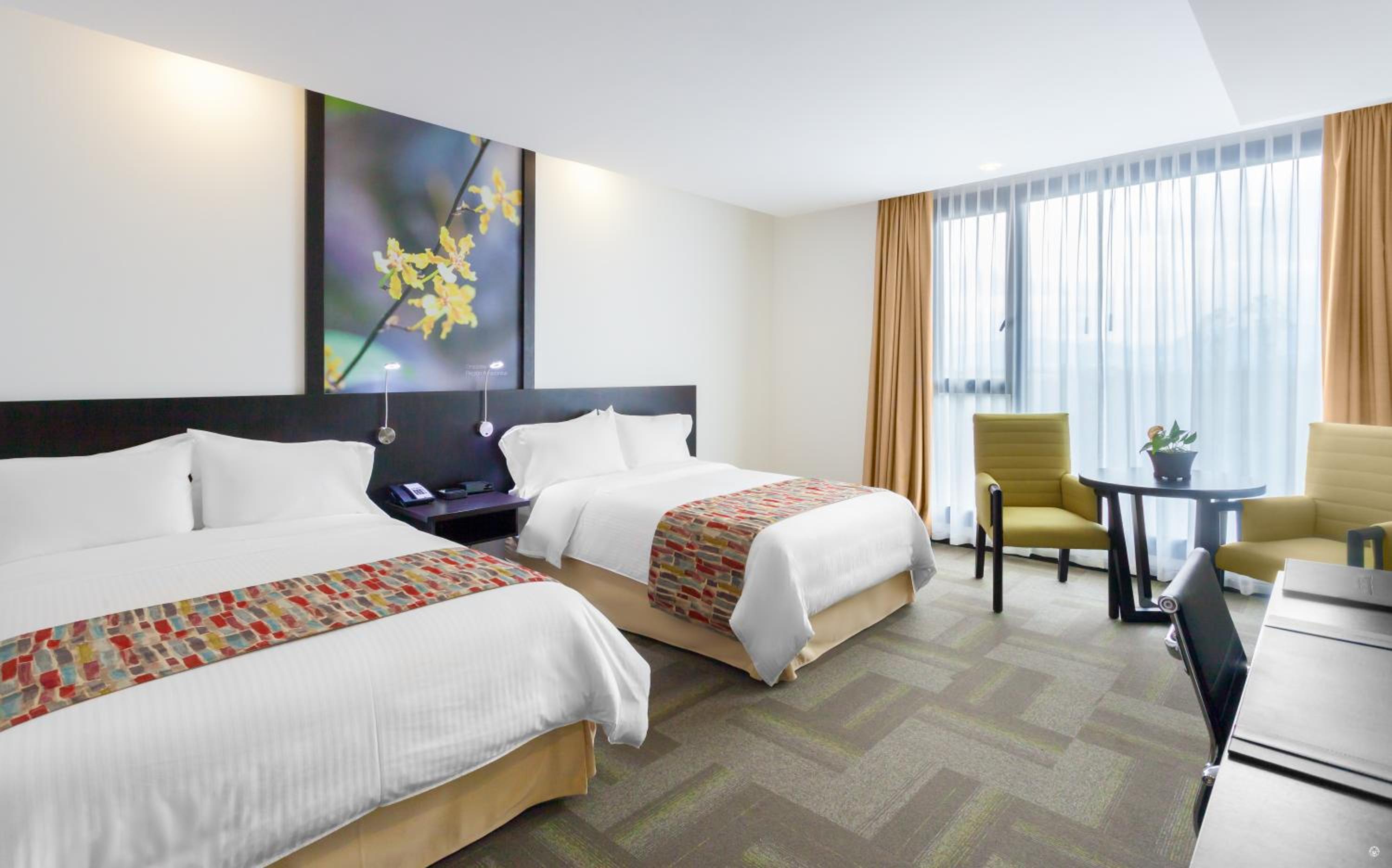 Deluxe Double Room with Two Double Beds - Non-Smoking photo 3