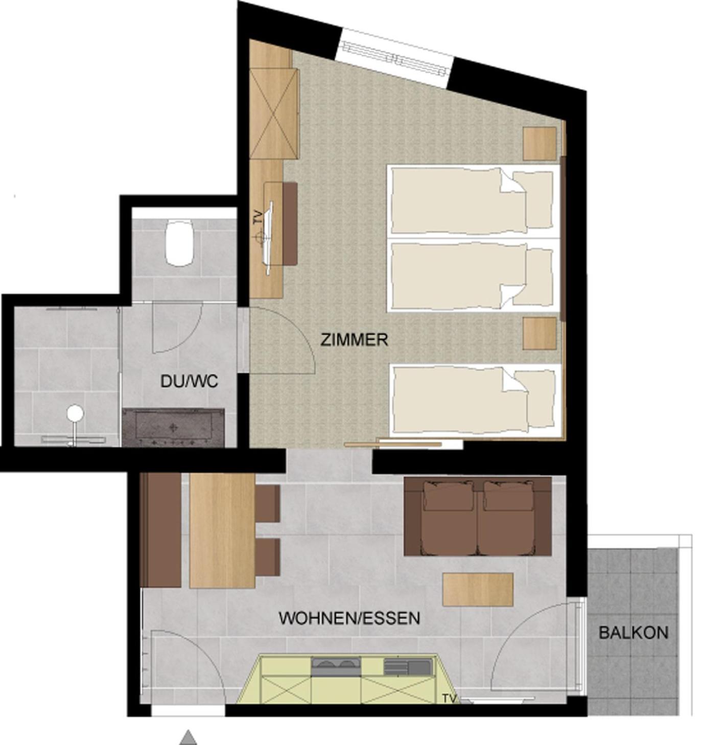 Apartment with Balcony