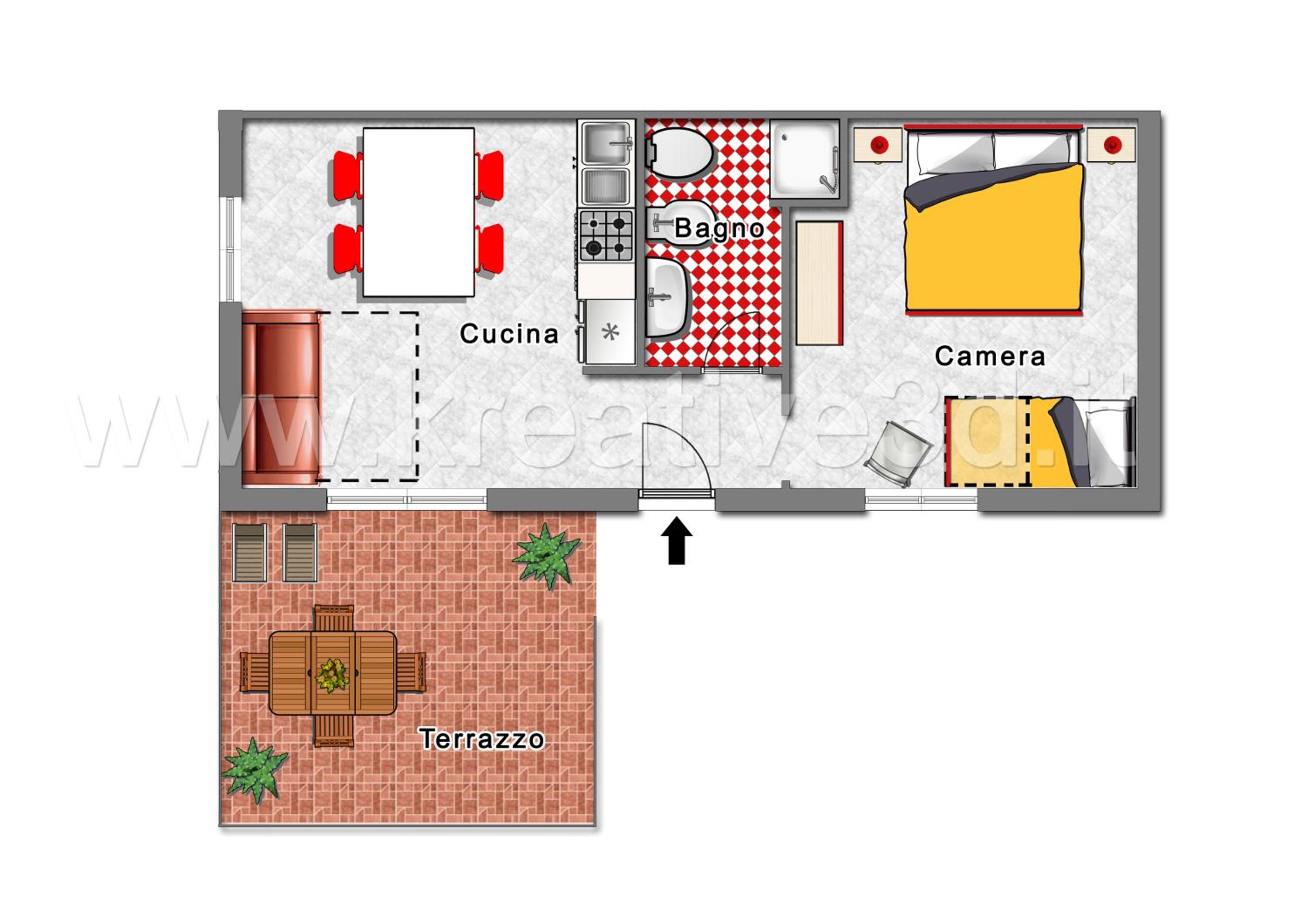 One-Bedroom Apartment (5 Adults) - Photo 3