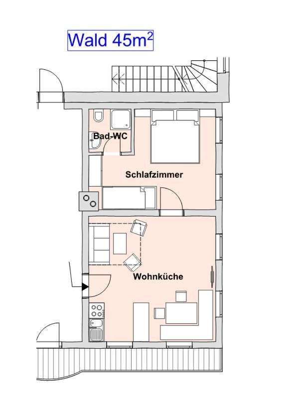 One-Bedroom Apartment with Balcony photo 3