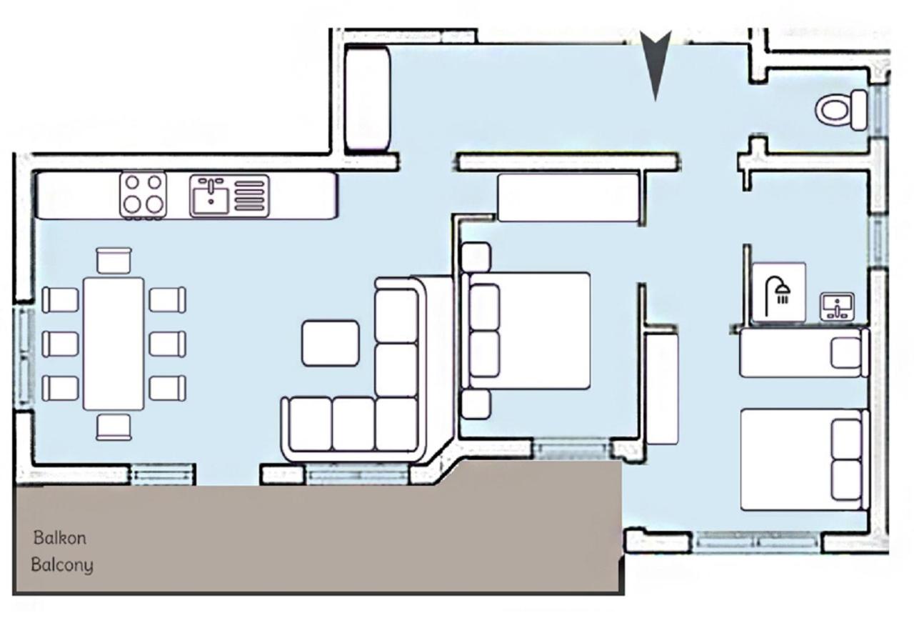 Apartment with Mountain View photo 2
