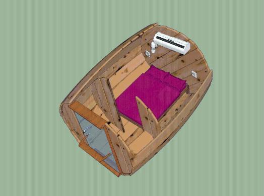 Double Room In Barrel With Shared Toilet photo 3