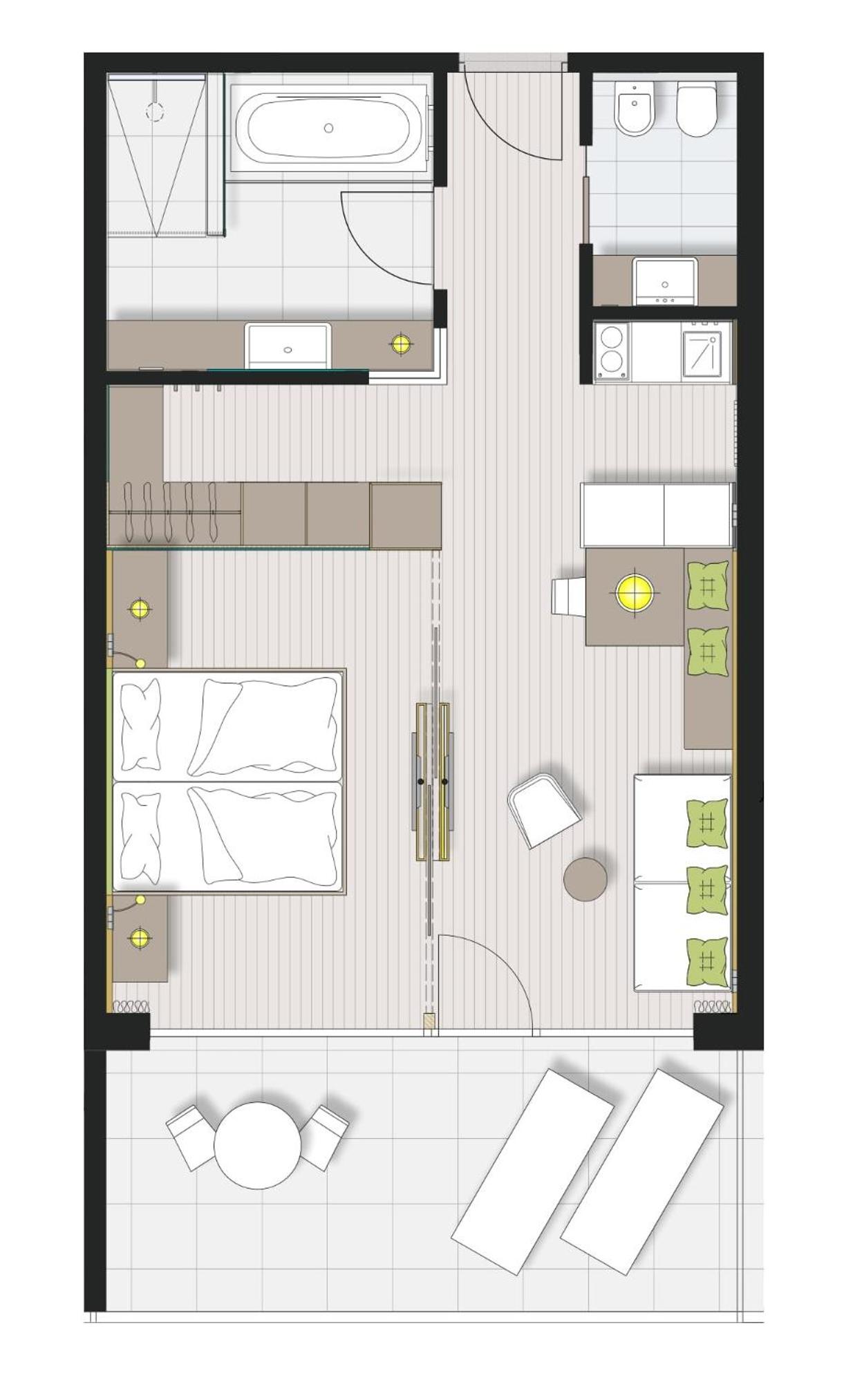 Apartment with Pool View photo 3