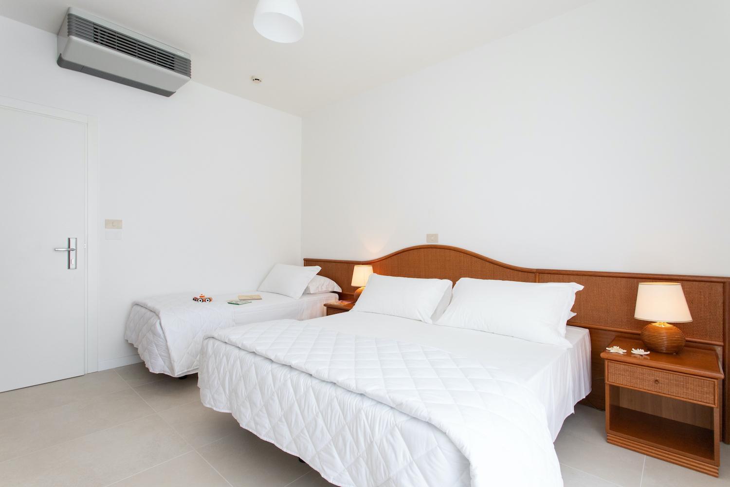 Quadruple Room with Side Sea View