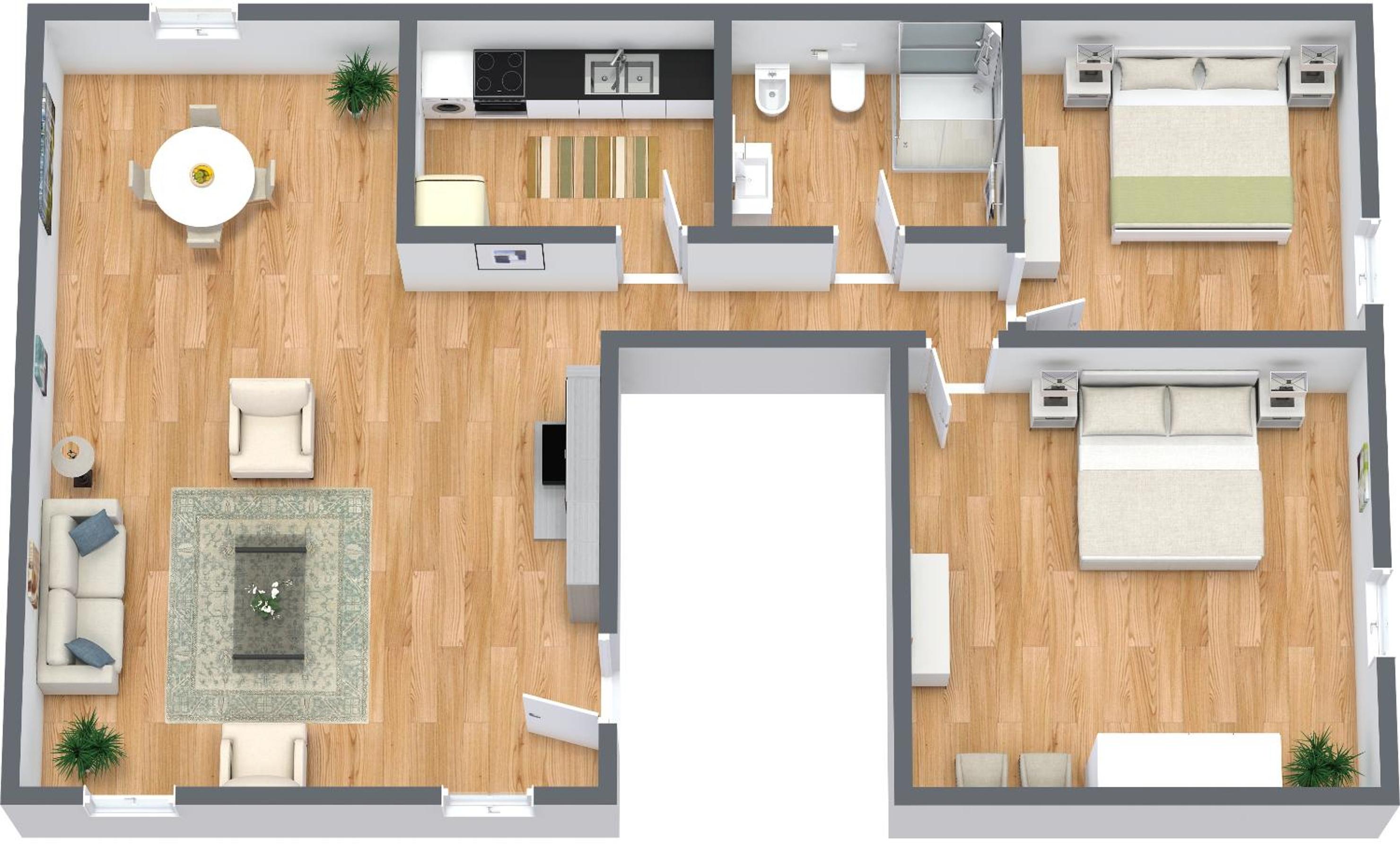 Two-Bedroom Apartment photo 2