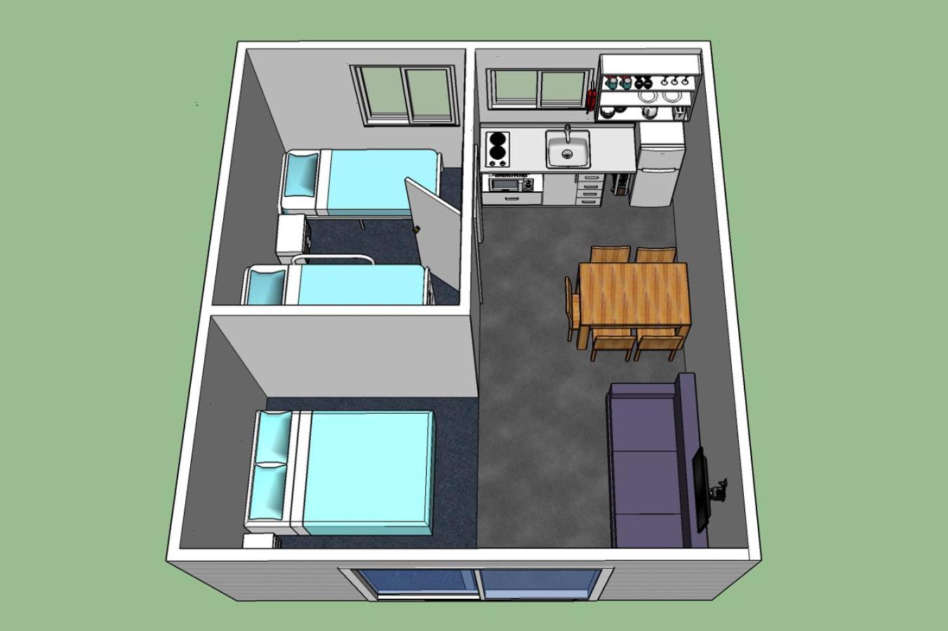 Family Room with Shared Bathroom - Deluxe Kitchen #7 photo 1