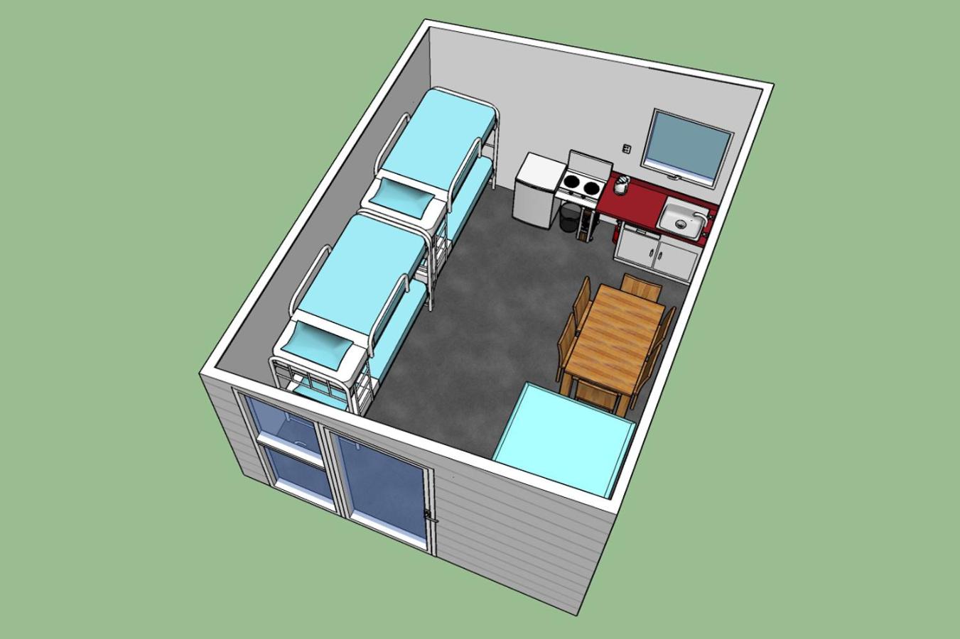 Economy Quadruple Room with Shared Bathroom - Kitchen #4 photo 3