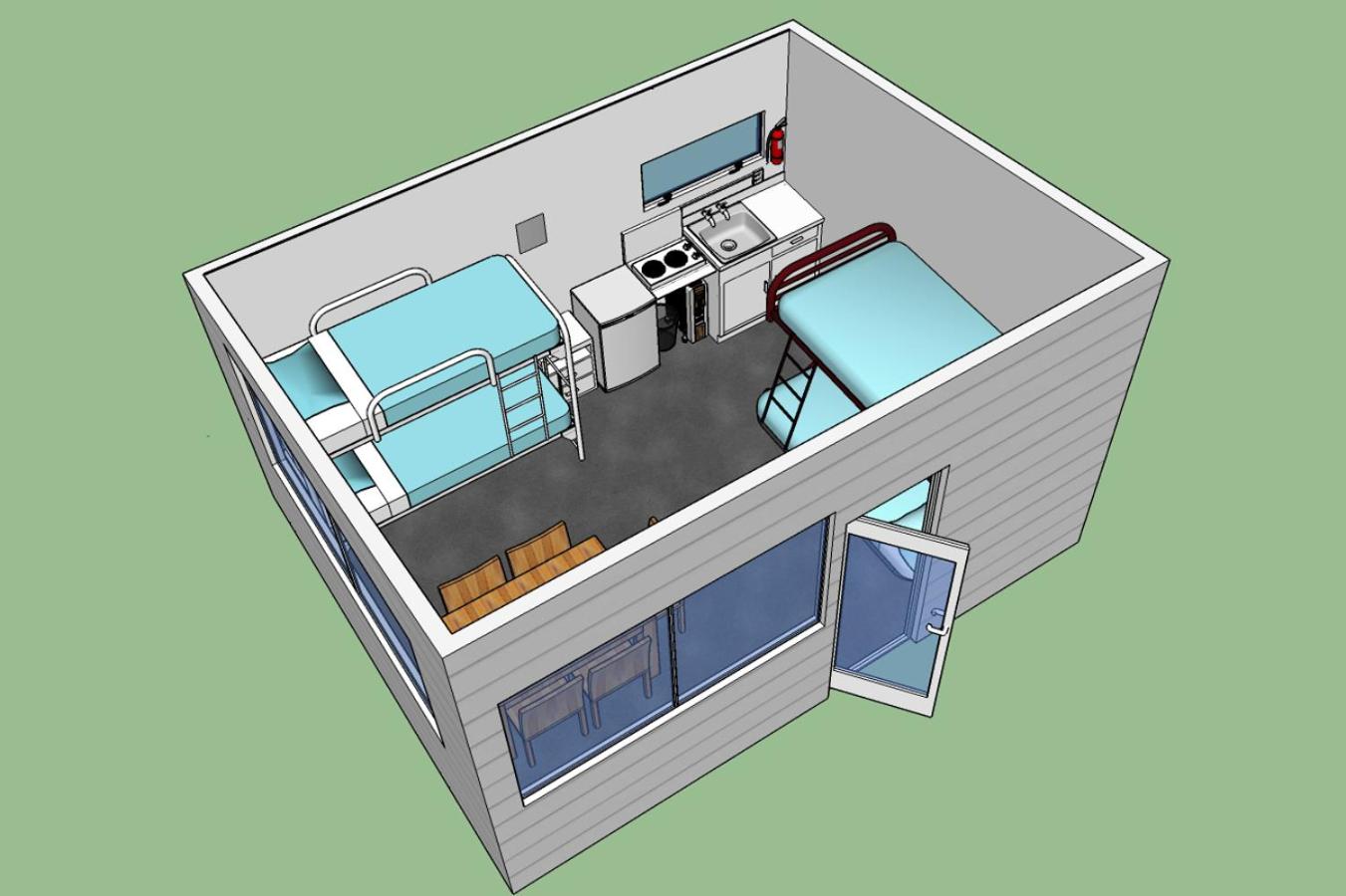 Economy Quadruple Room with Shared Bathroom - Kitchen #1 photo 2