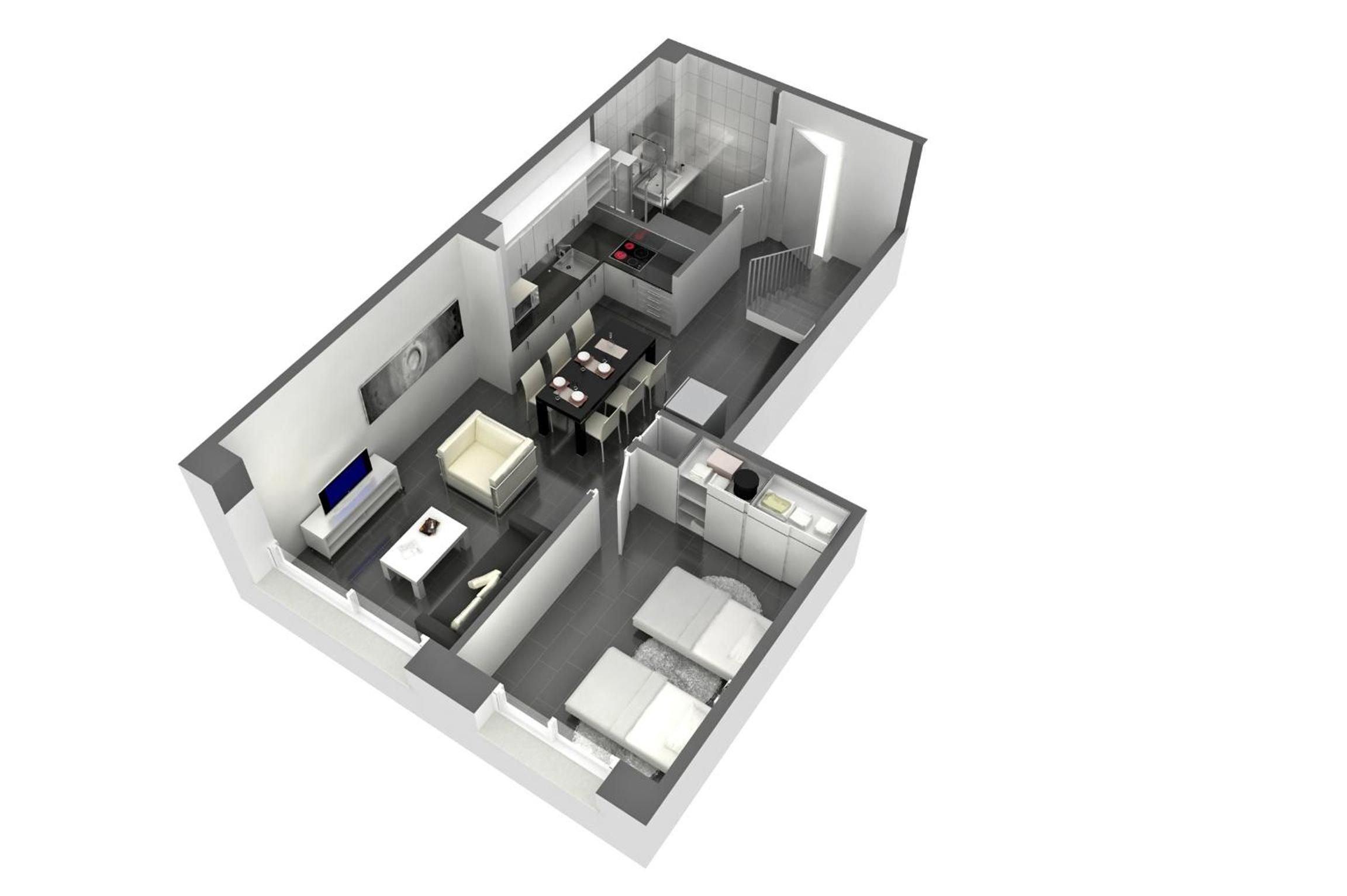 Three-Bedroom Duplex Apartment (3-6 Adults) photo 2