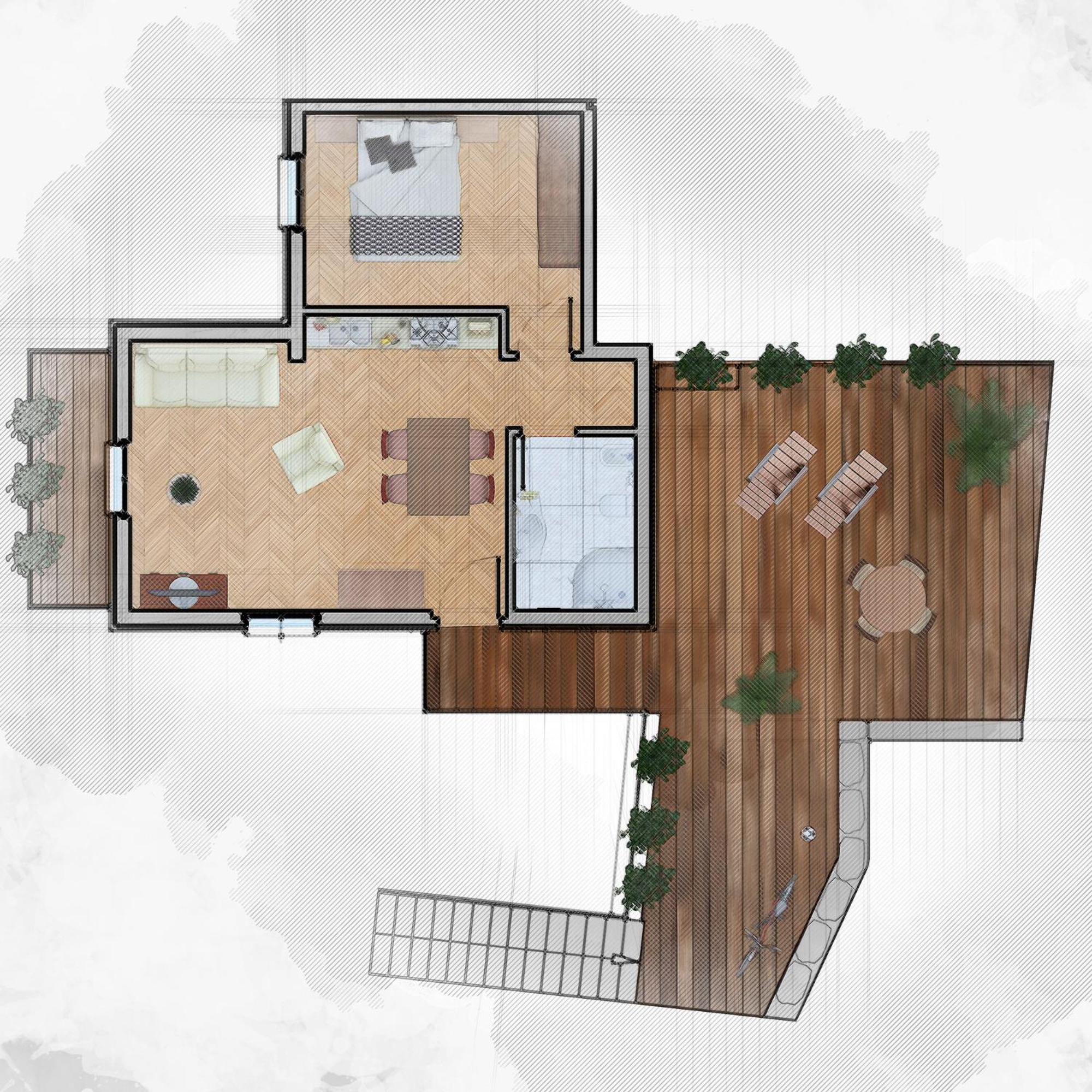 Apartment with Balcony photo 2