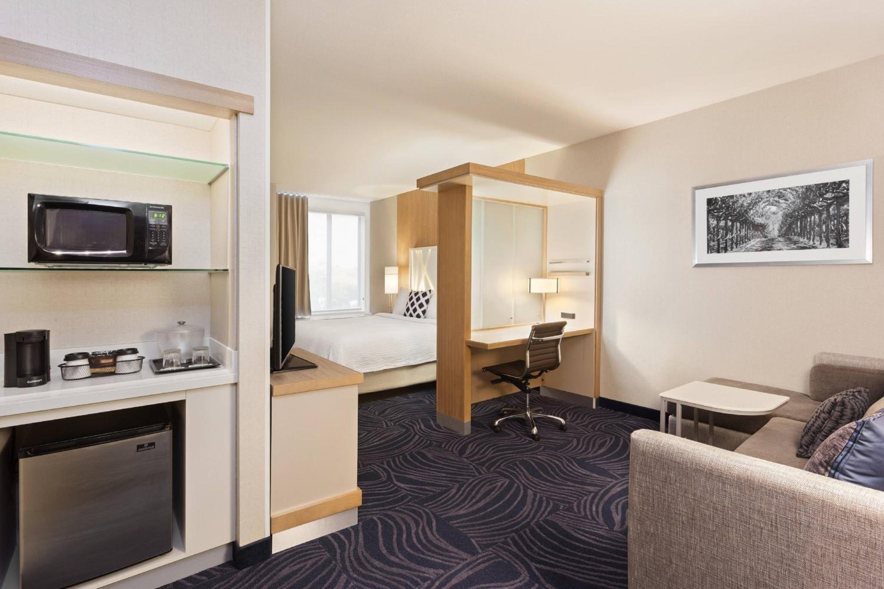 King Suite with Sofa Bed and Roll-in Shower – Mobility Accessible