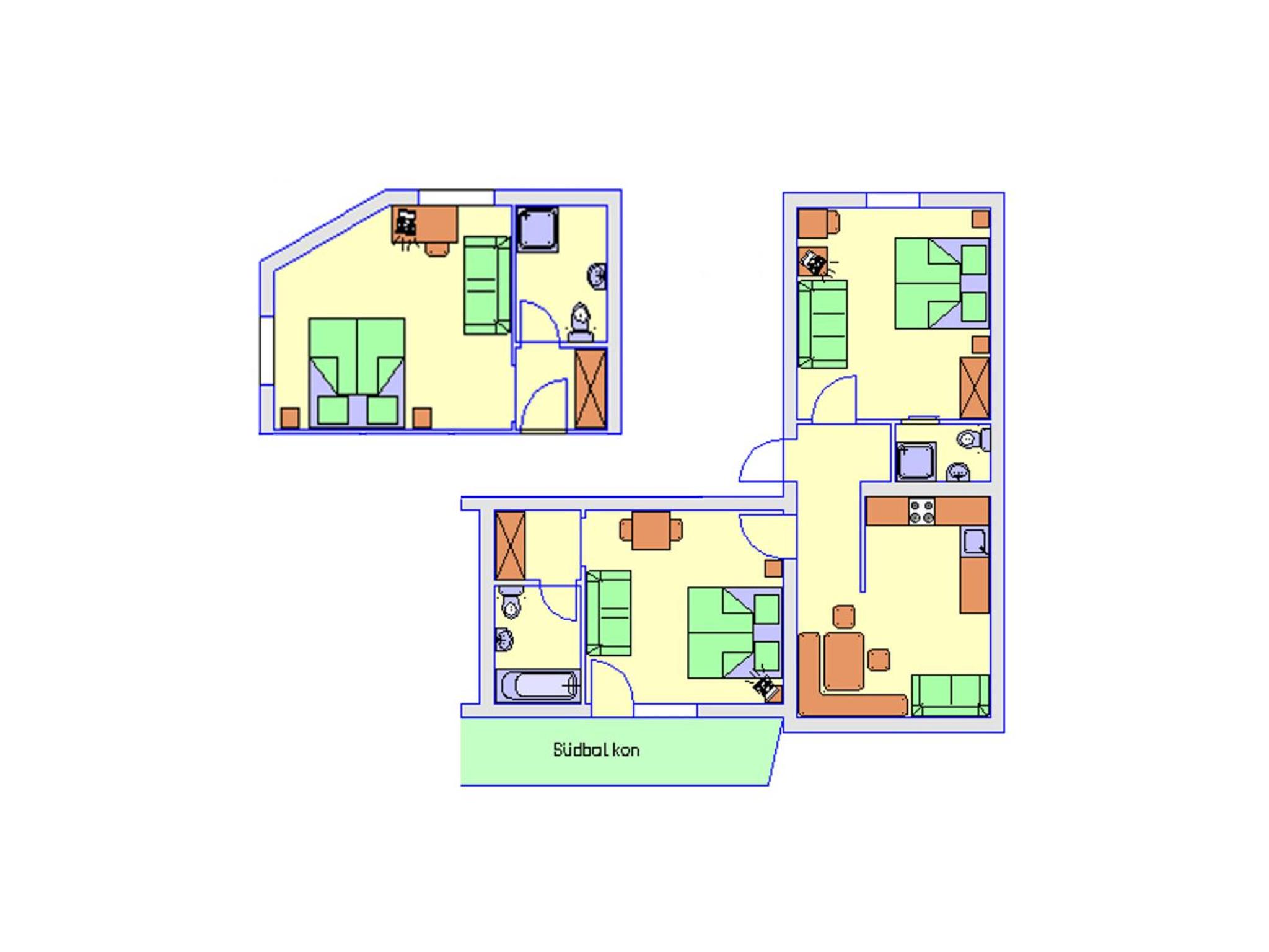 Three-Bedroom Apartment with Balcony (Silvretta + 1 DZ) photo 3