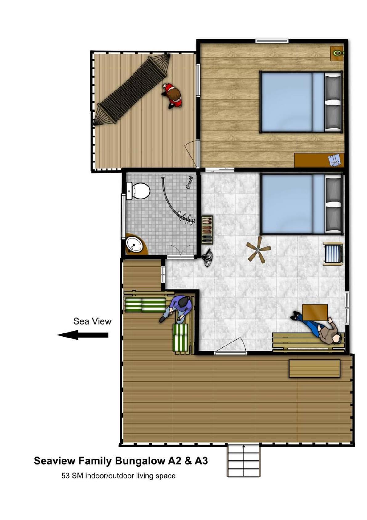 Family Room with Sea View & Air-Conditioning photo 2