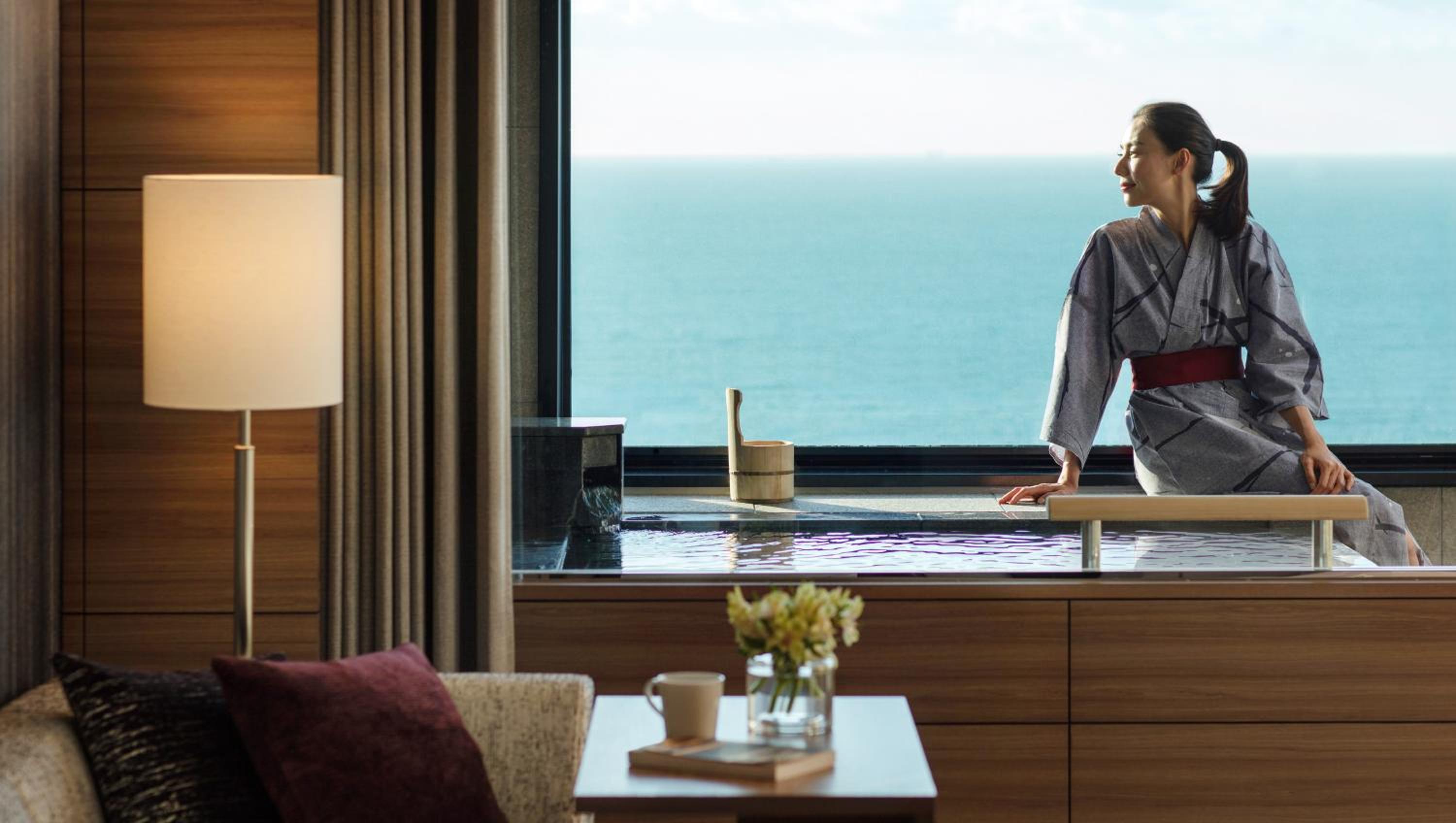 Premier Twin Room with Hot Spring Bath - Ocean View - Photo 4