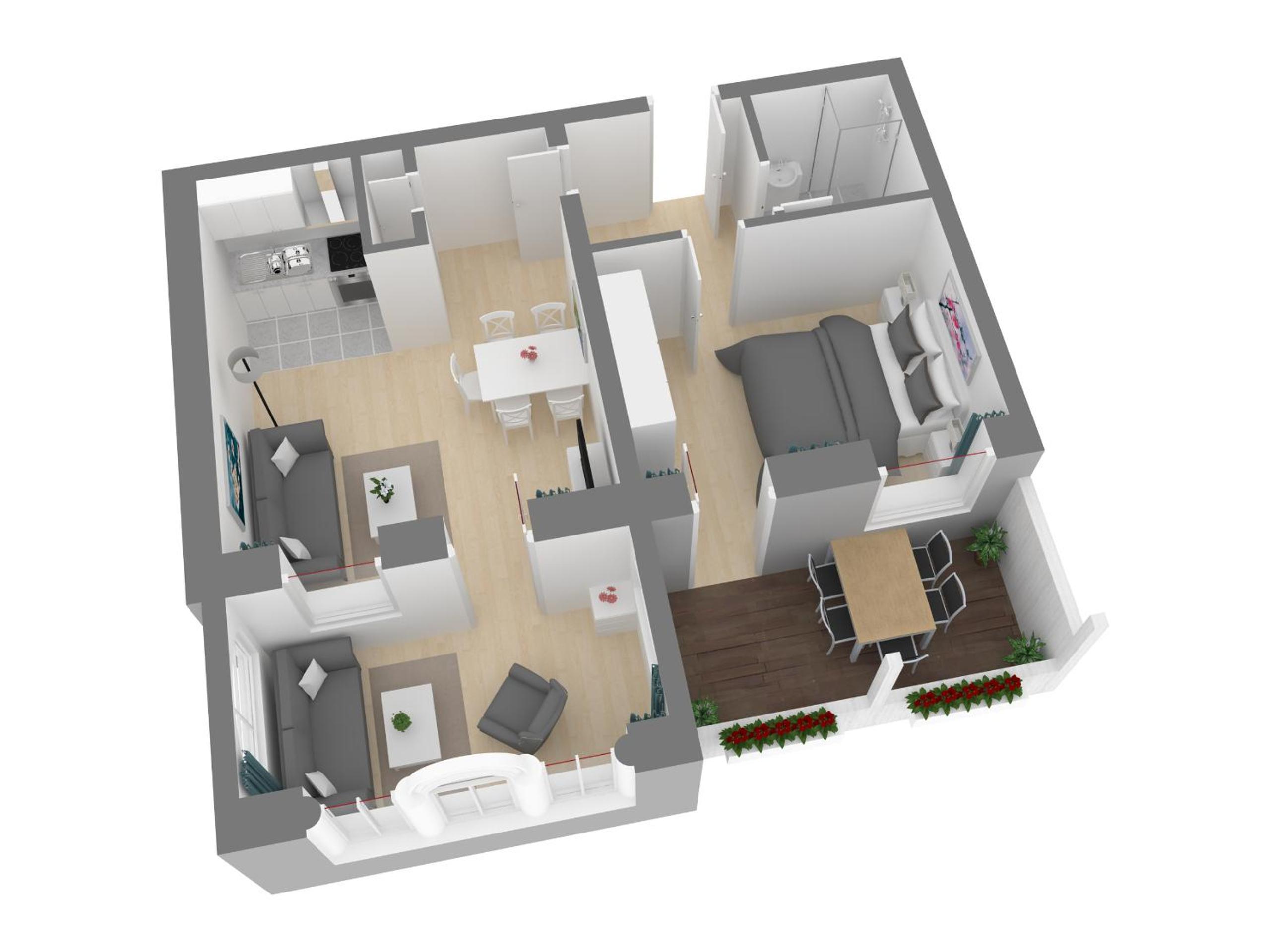 Apartment with Balcony photo 3
