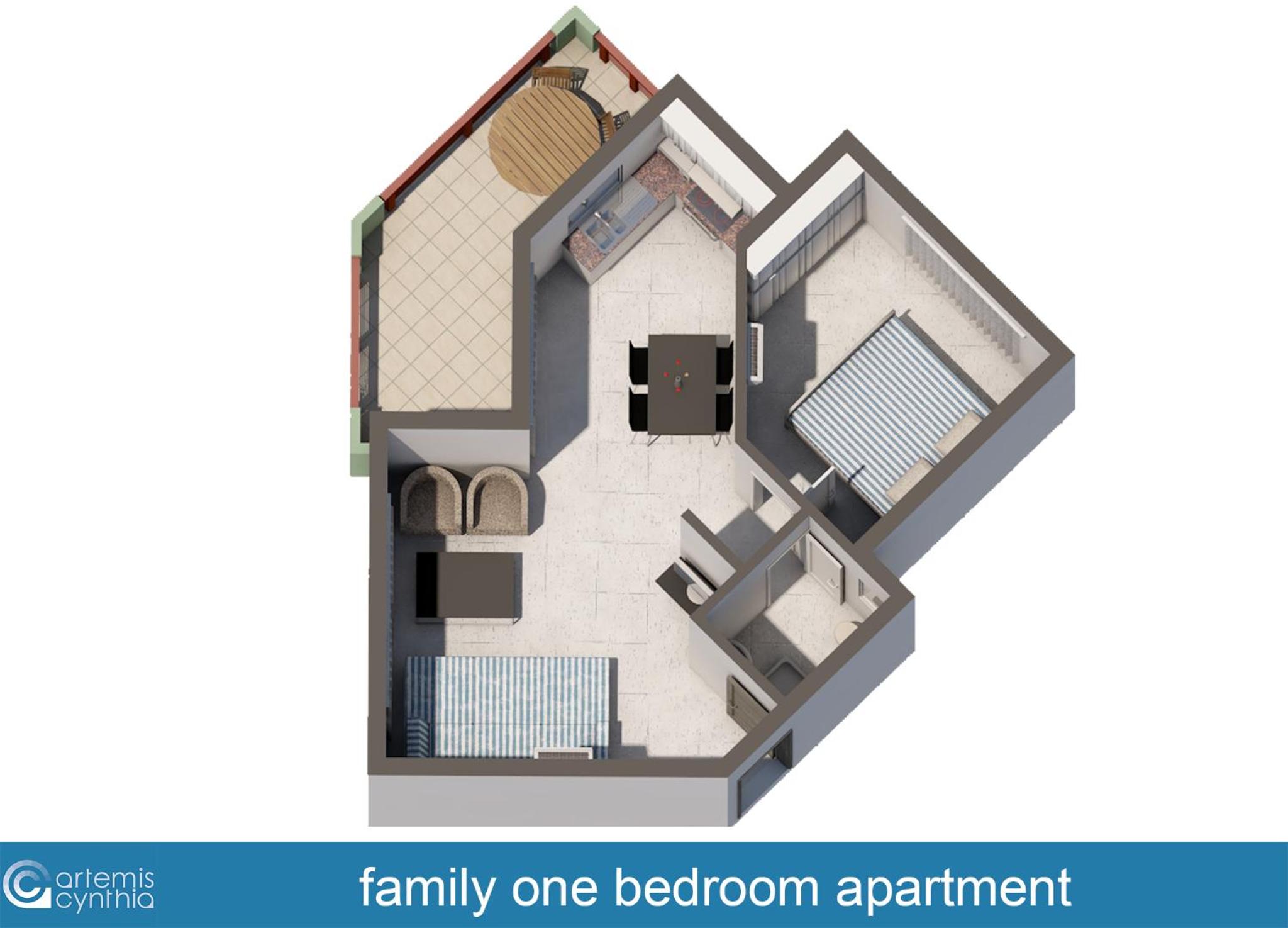 Family One Bedroom Apartment photo 1