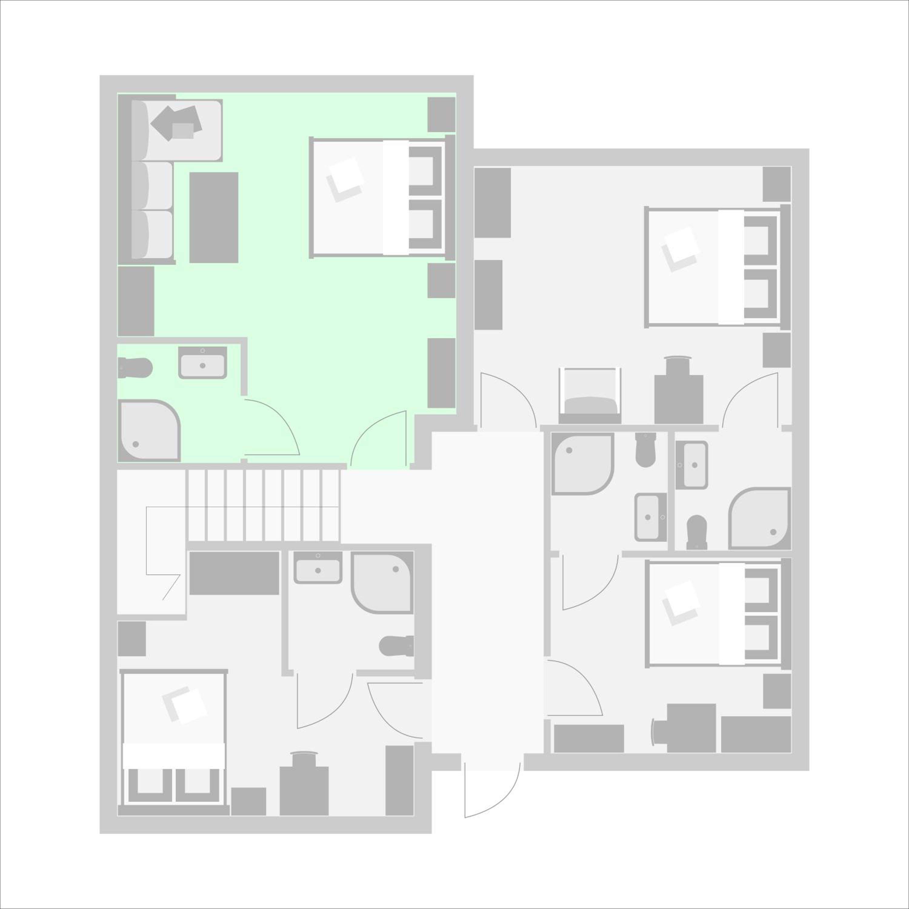 Quadruple Room with Private Bathroom - Photo 2