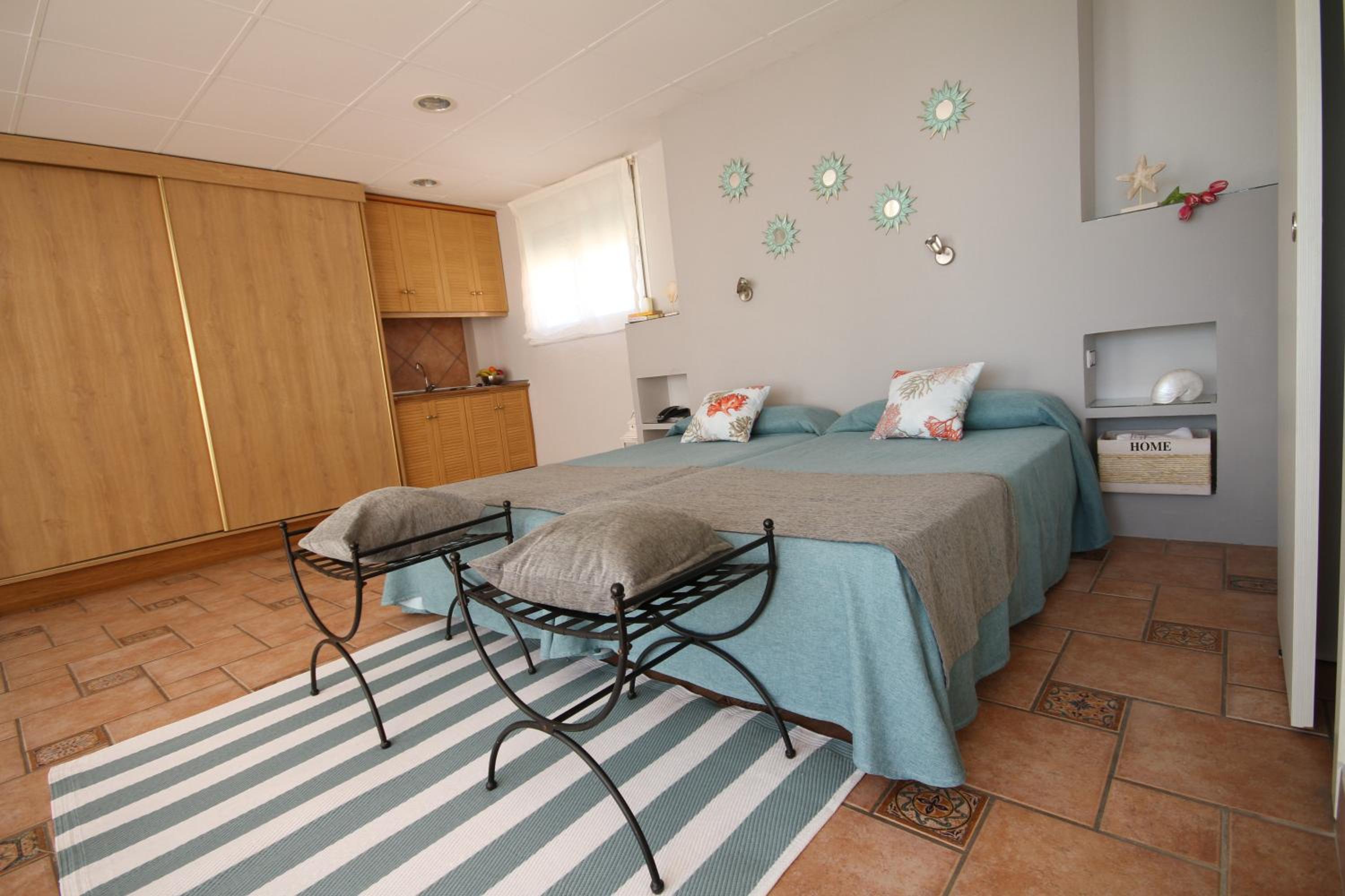 Habitación Doble con Vista al Mar y Terraza
