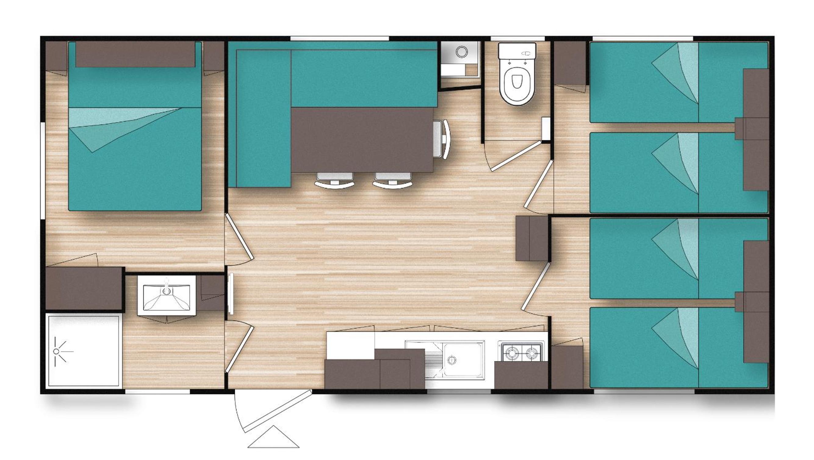 Mobile Home with Air Conditioning (6 Adults) photo 1