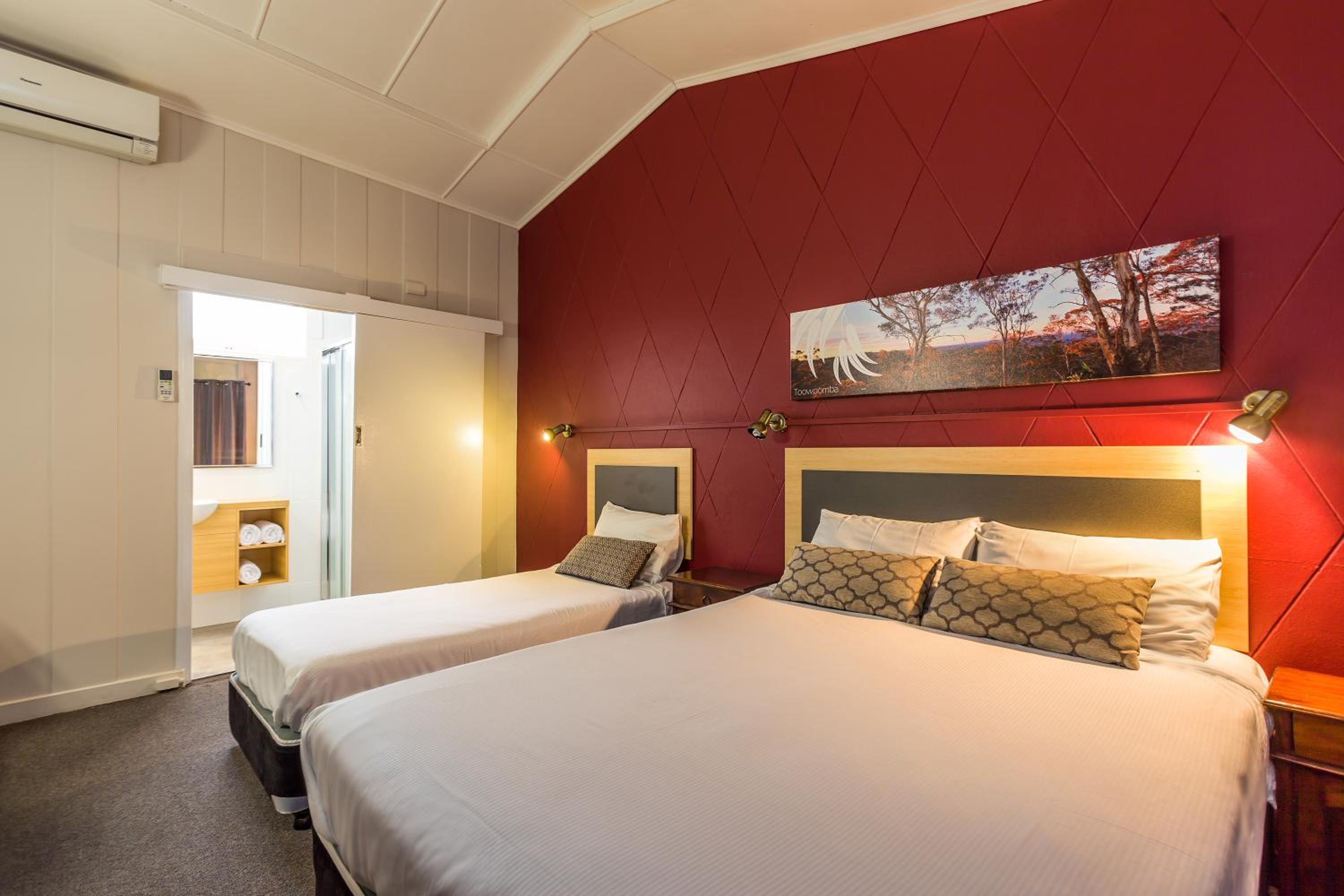 Twin Motel Room