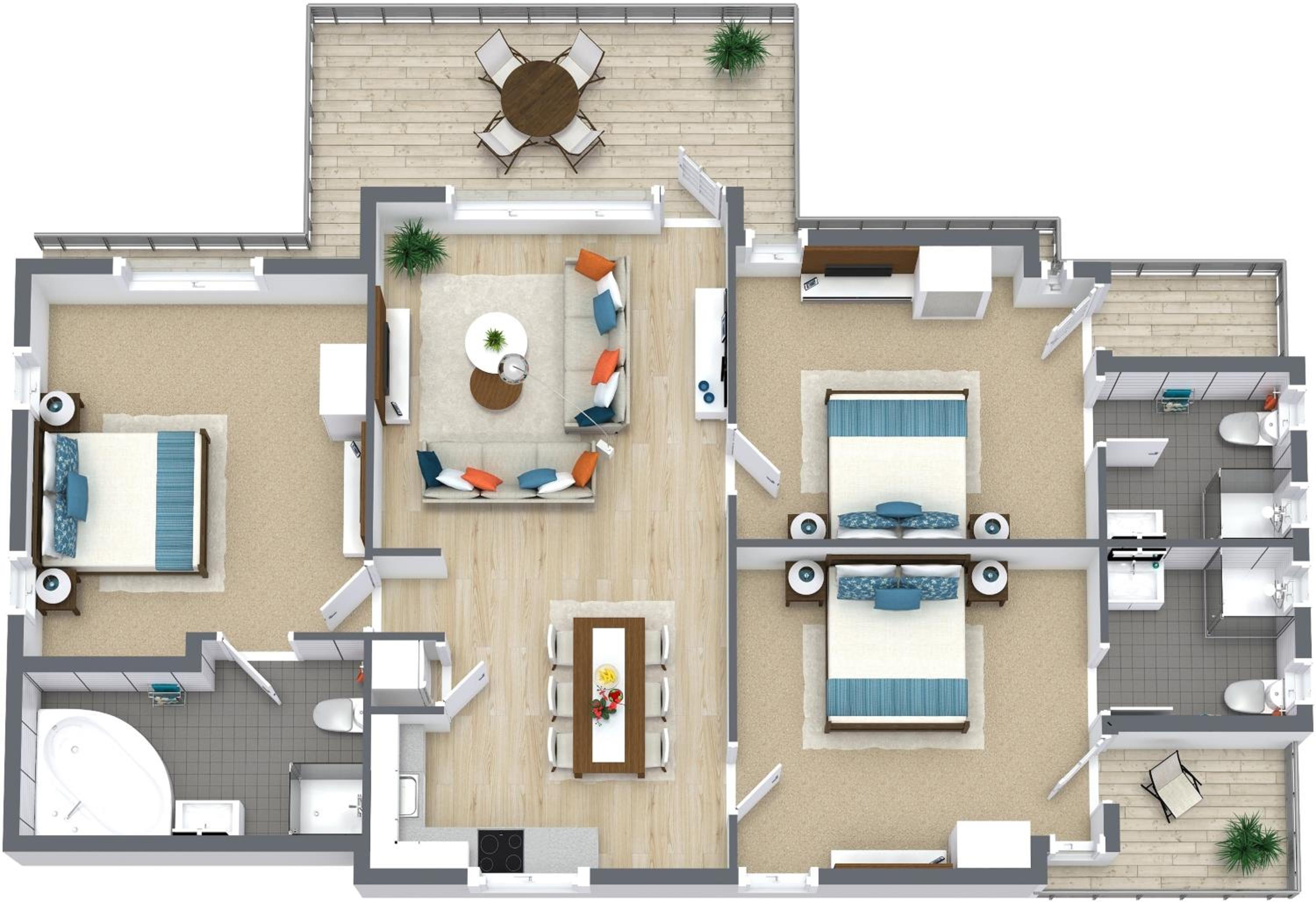 Three-Bedroom Standard Spa Villa photo 2
