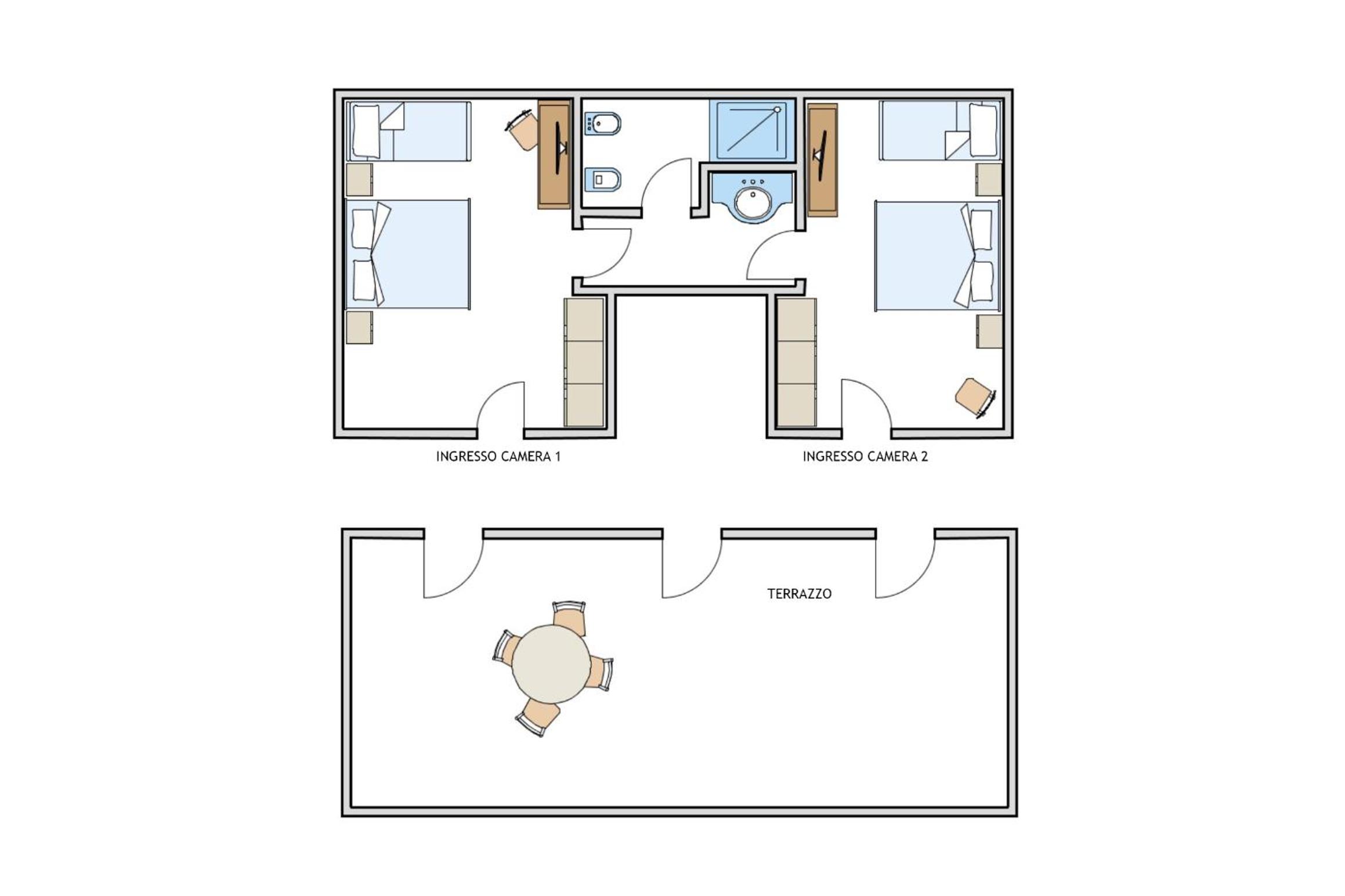 Family Room with Terrace