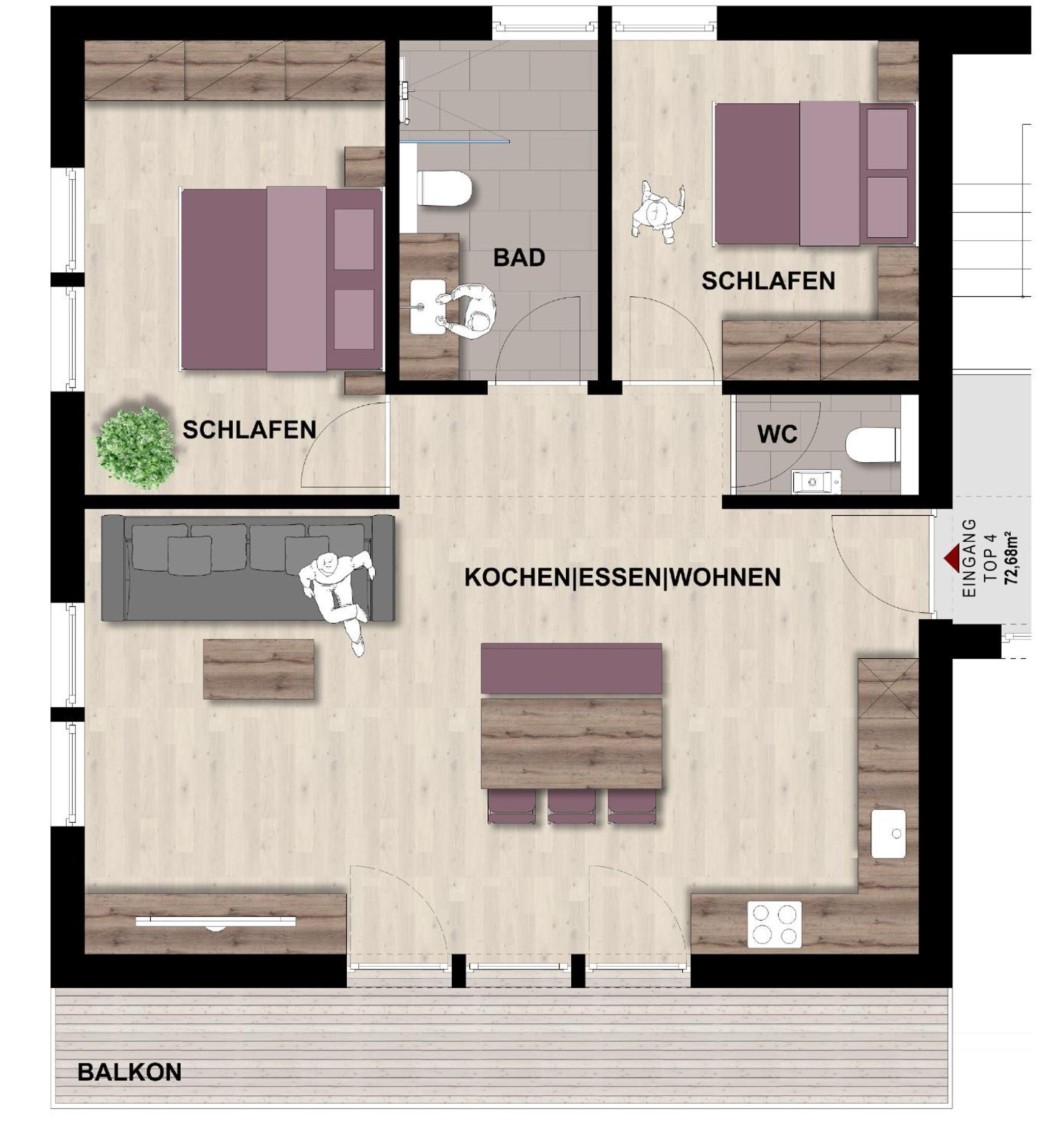 Two-Bedroom Apartment photo 2