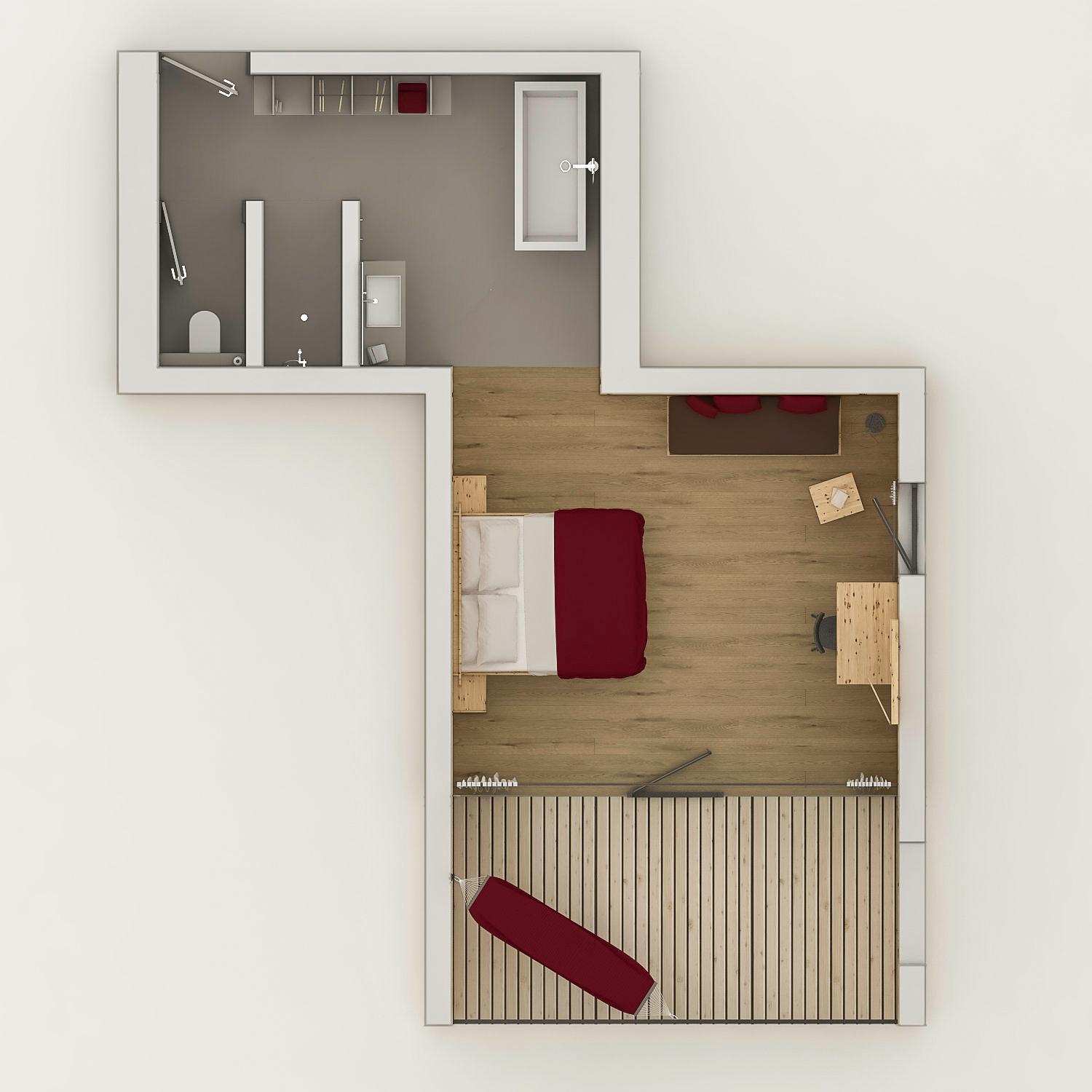 Deluxe Double Room with Balcony - Photo 6