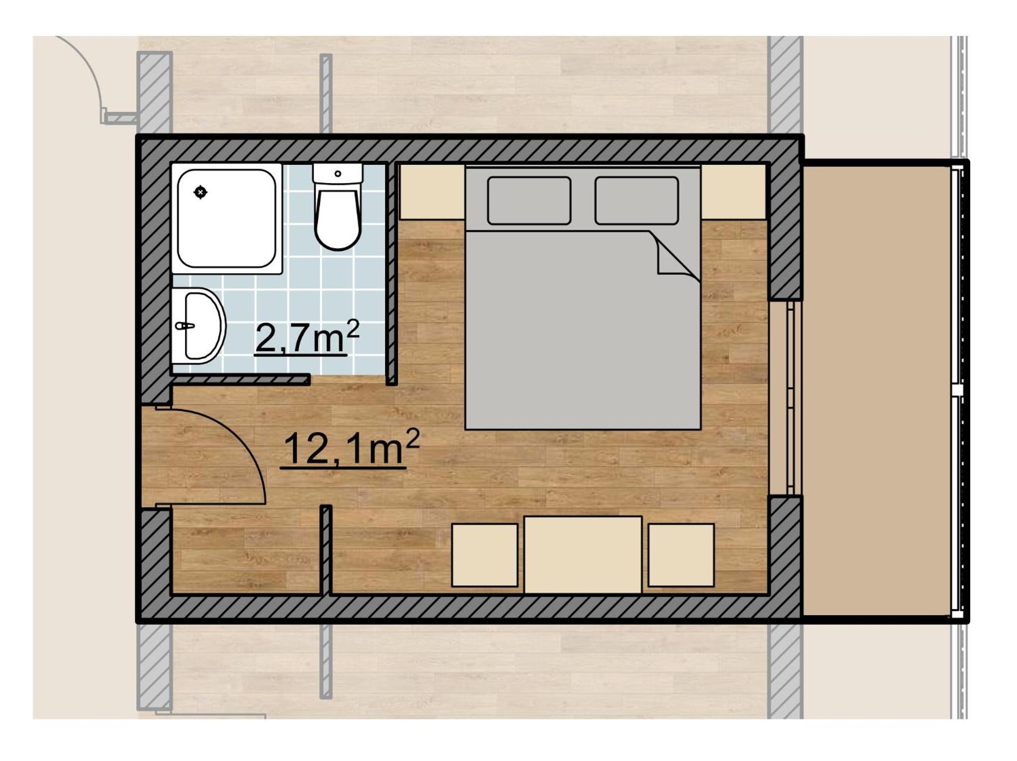 Small Double Room with Mountain View - Photo 6