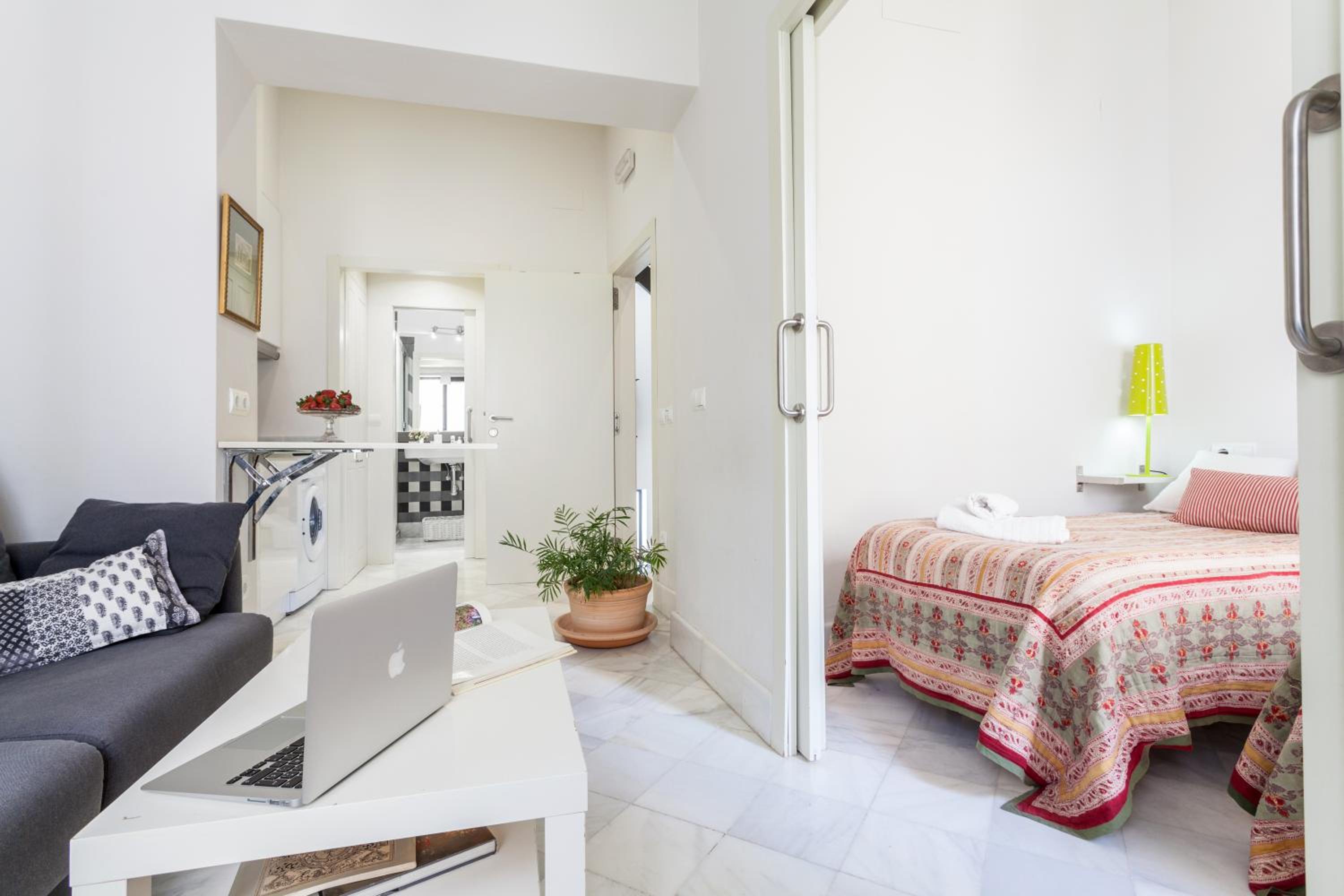 Apartamento de una habitación con balcón
