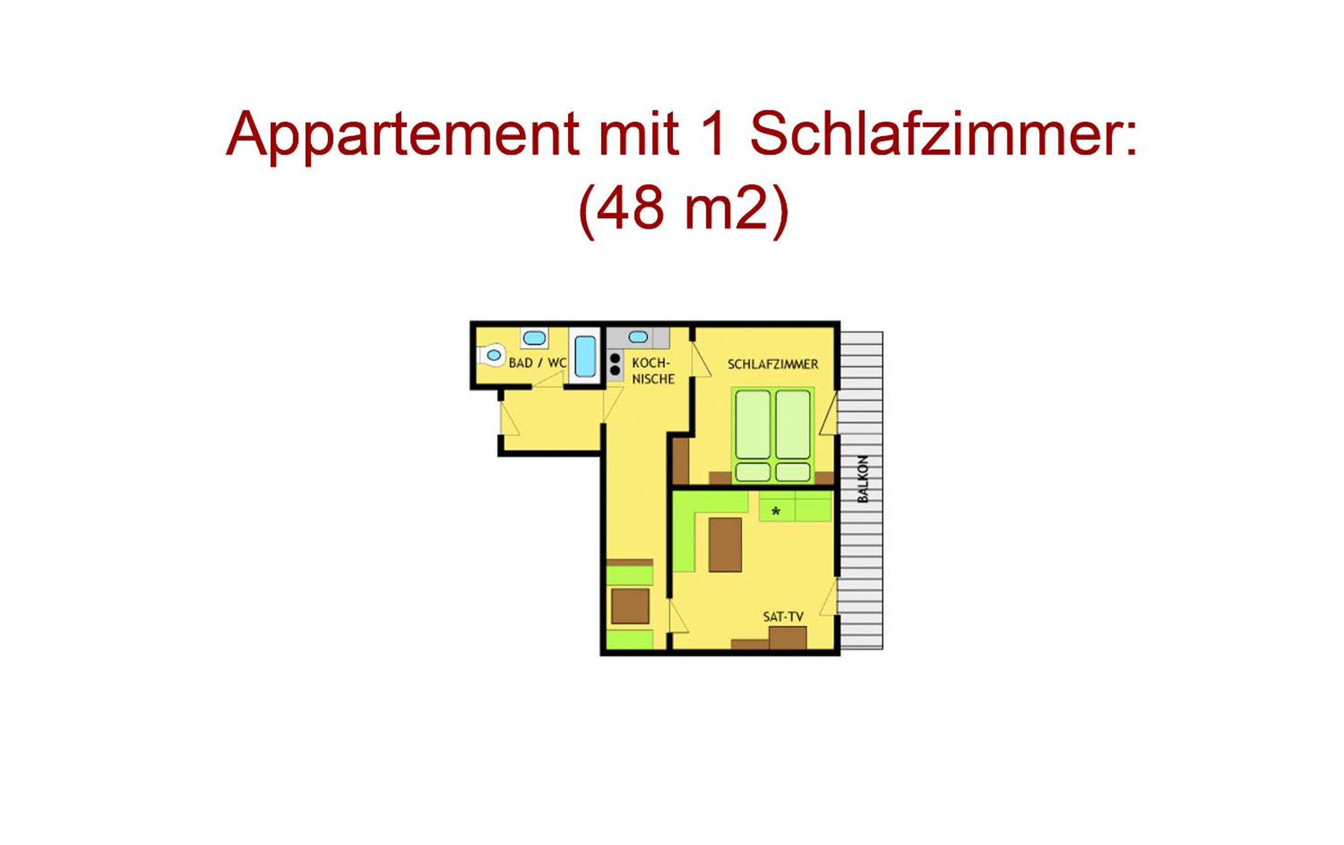 One-Bedroom Apartment with Balcony photo 2