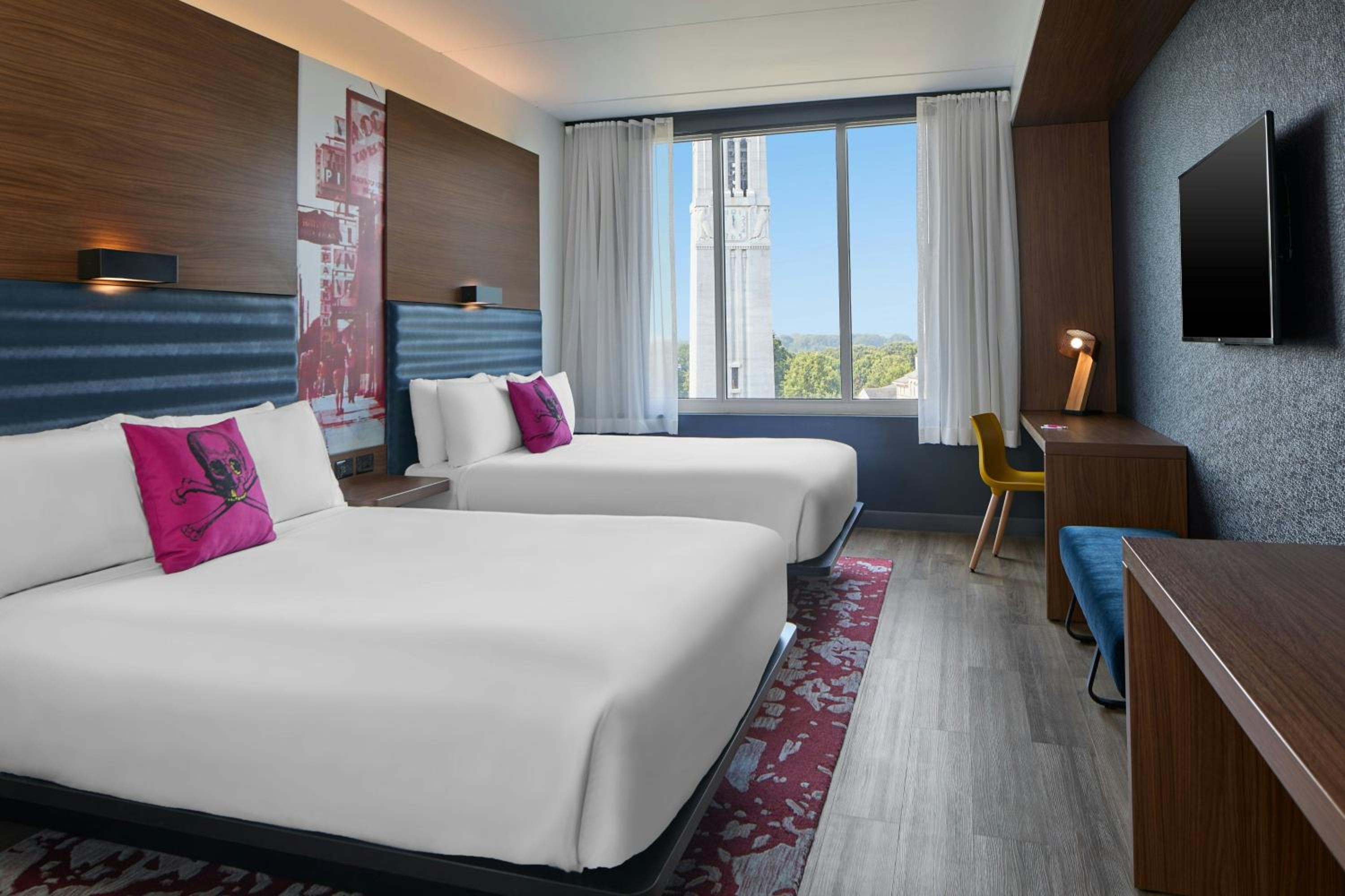 Queen Room with Two Queen Beds and Campus View