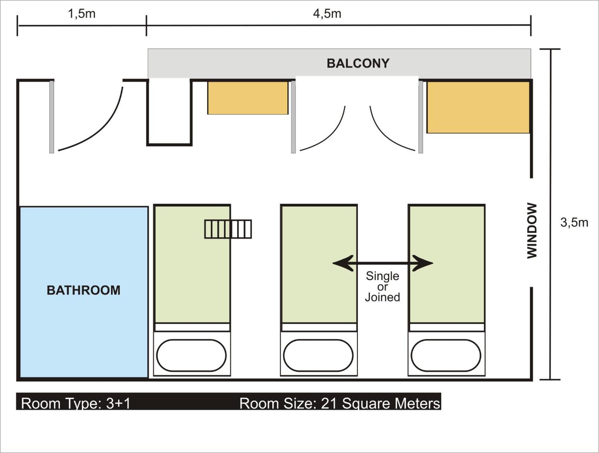 Economy Quadruple Room thumbnail 5