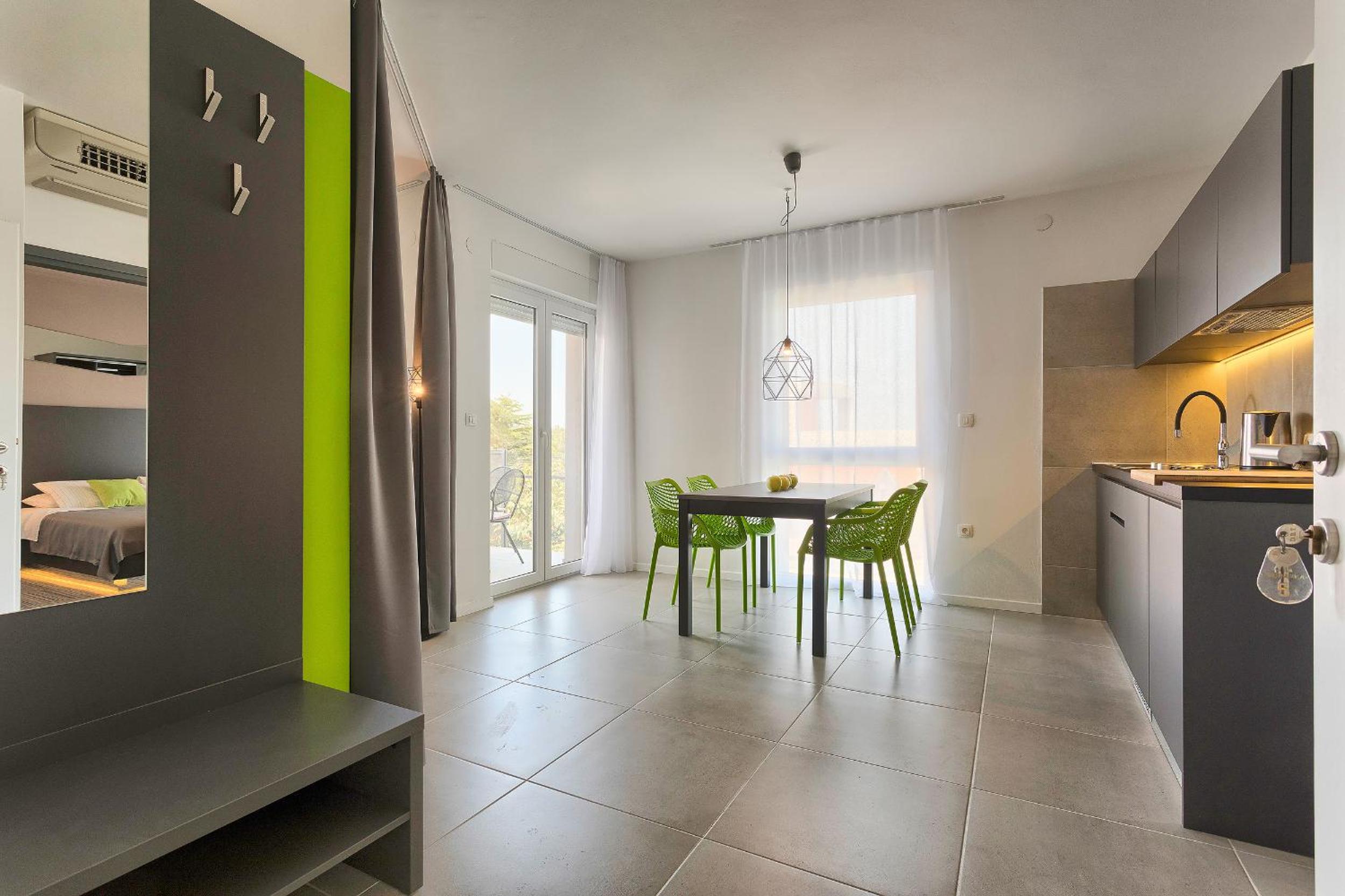 One-Bedroom Apartment with Balcony and Sea View