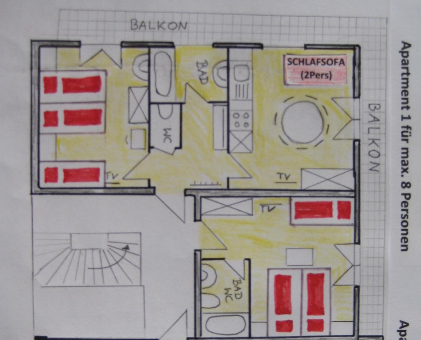 Comfort Two-Bedroom Apartment with Balcony photo 3