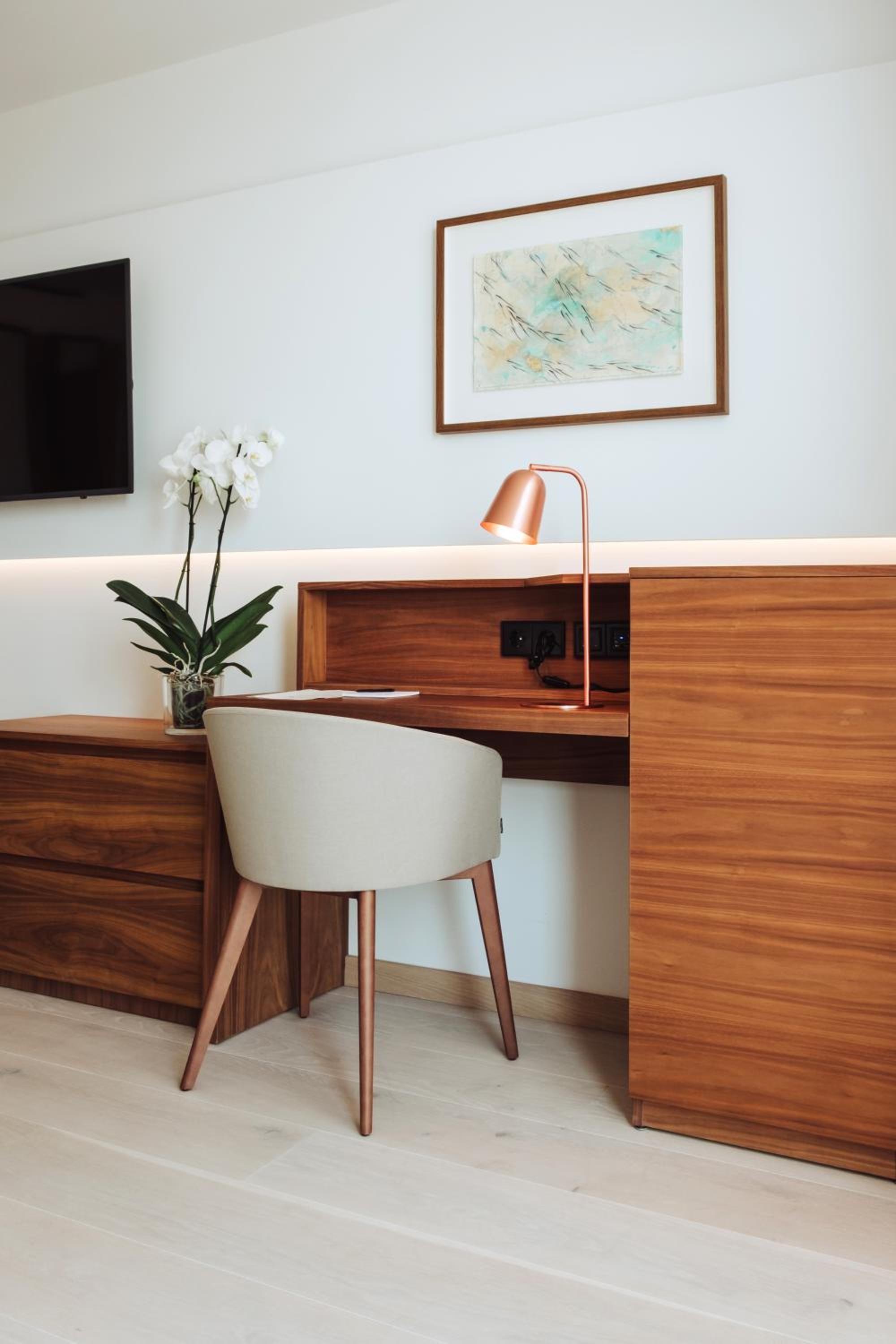 Habitación Doble Deluxe con Vista Parcial al Mar y Acceso al Spa