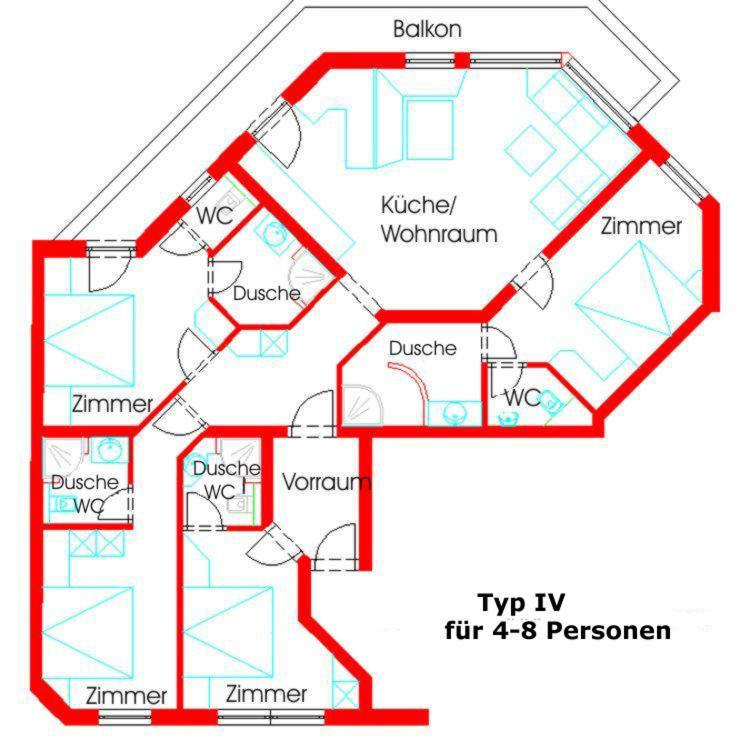 Four-Bedroom Apartment photo 3