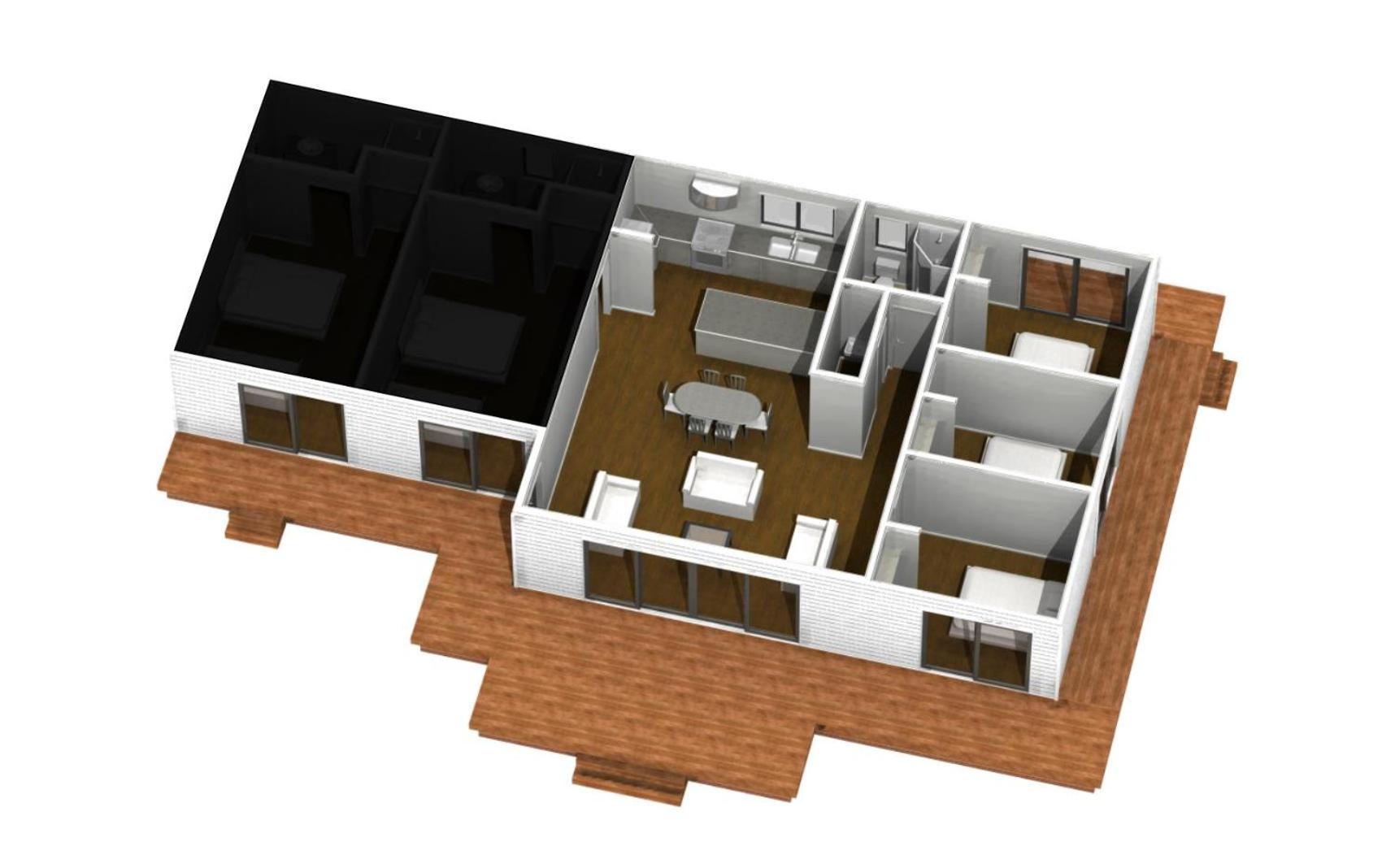 Three-Bedroom Gecko House