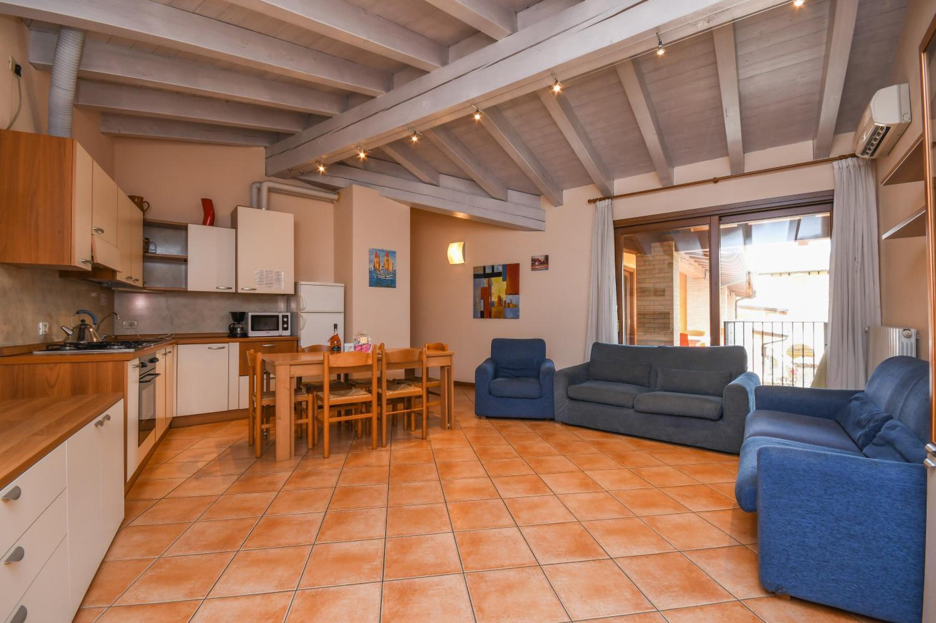 Standard Two-Bedroom Apartment with Balcony and Lake View