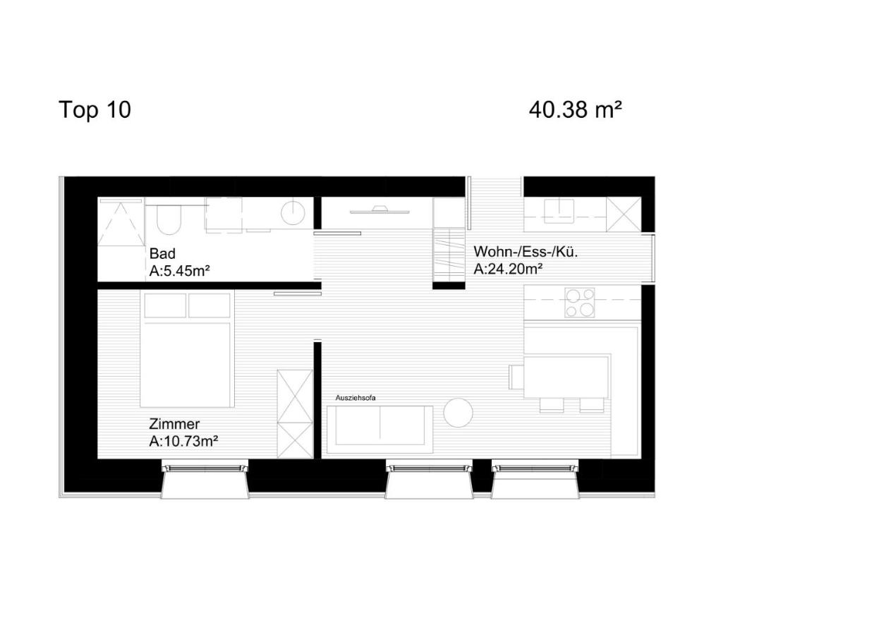 One-Bedroom Apartment - Typ 1 - Photo 2