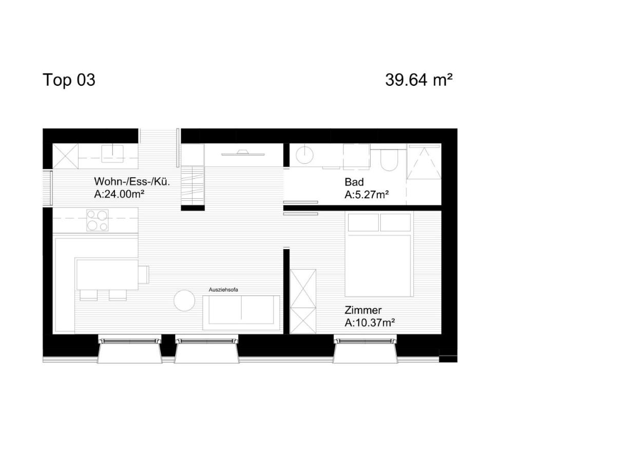 One-Bedroom Apartment - Typ 1 - Photo 4