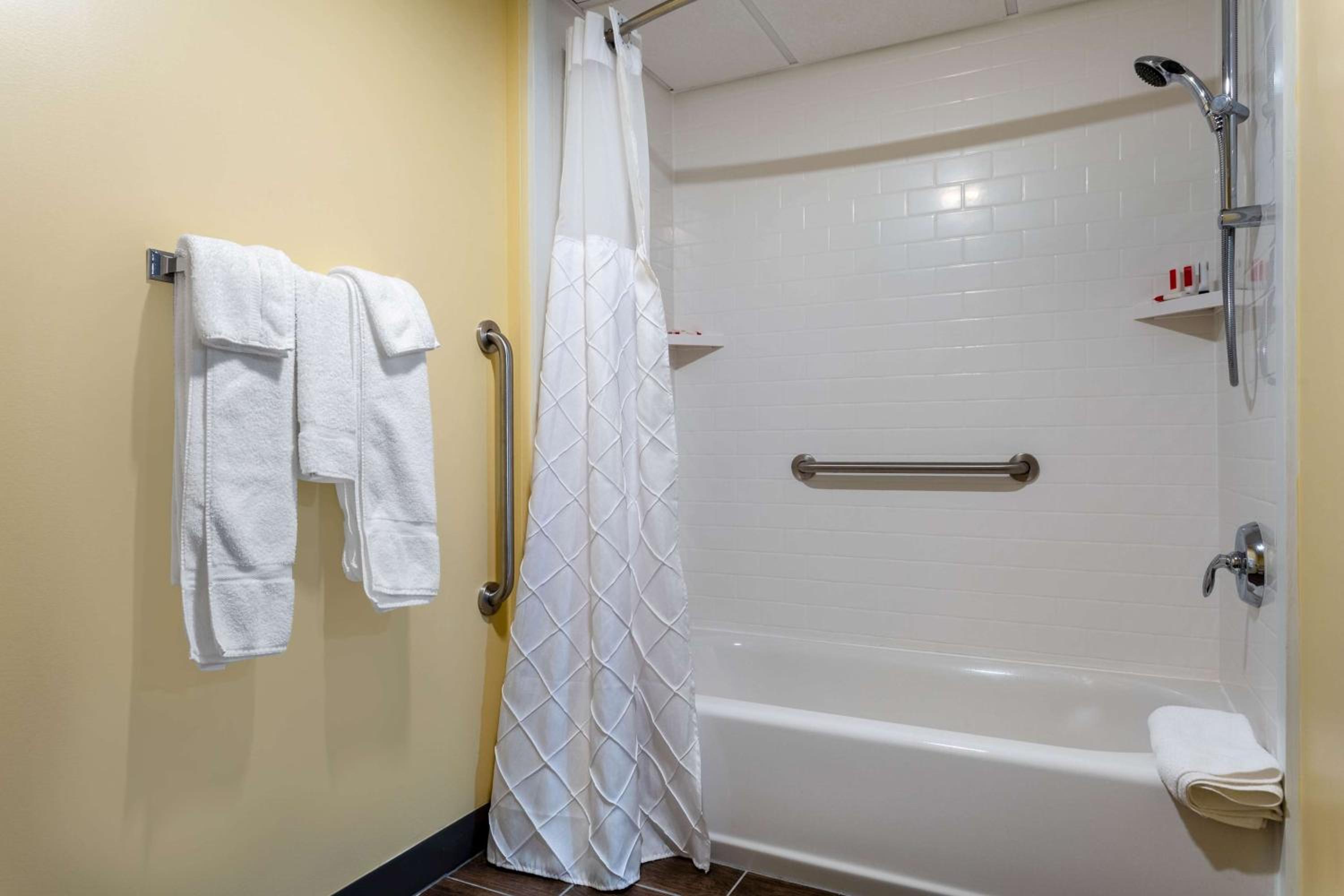 1 Queen Bed, Mobility Accessible Room, Bathtub w/ Grab Bars, 1st Floor, Non-Smoking