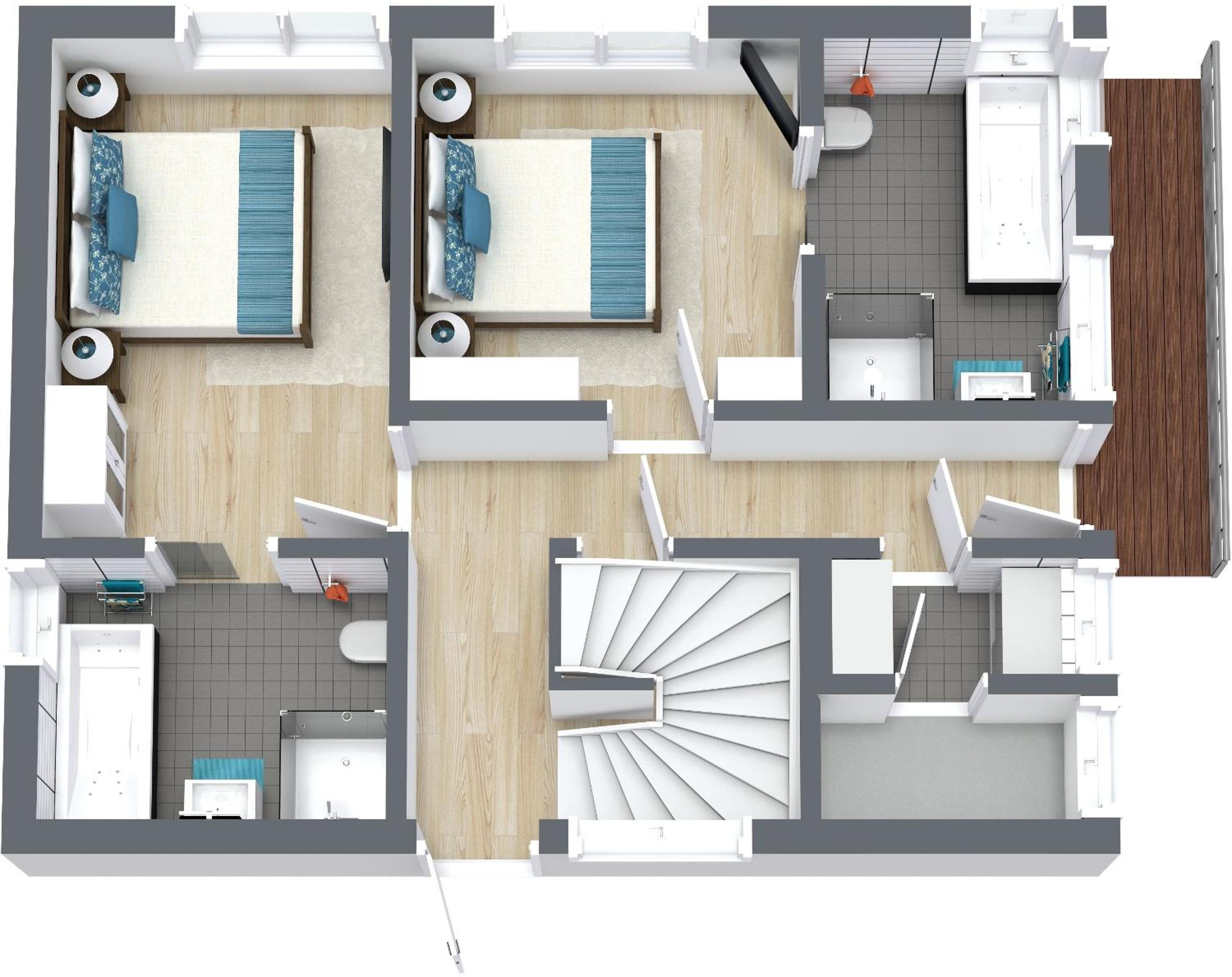 Two-Bedroom House with en suite Bathtub 2 - Photo 9
